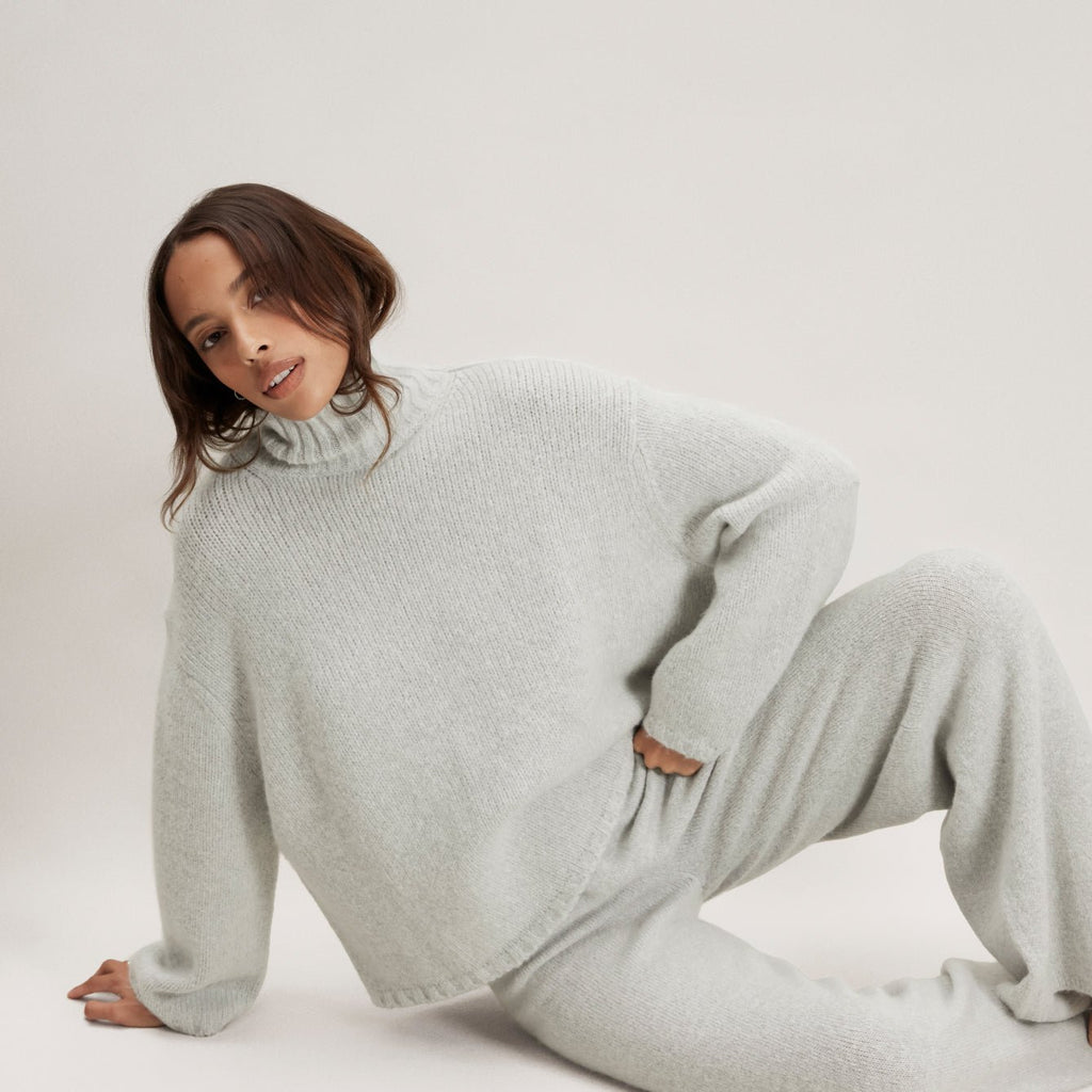 Cashmere Wool Wide Leg Pant - Paranoid Ranch