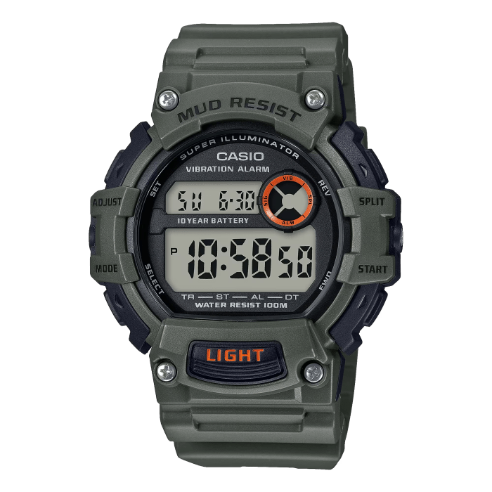 Casio Mud - Resistant Digital Watch w/ Vibration Alarm - Paranoid Ranch