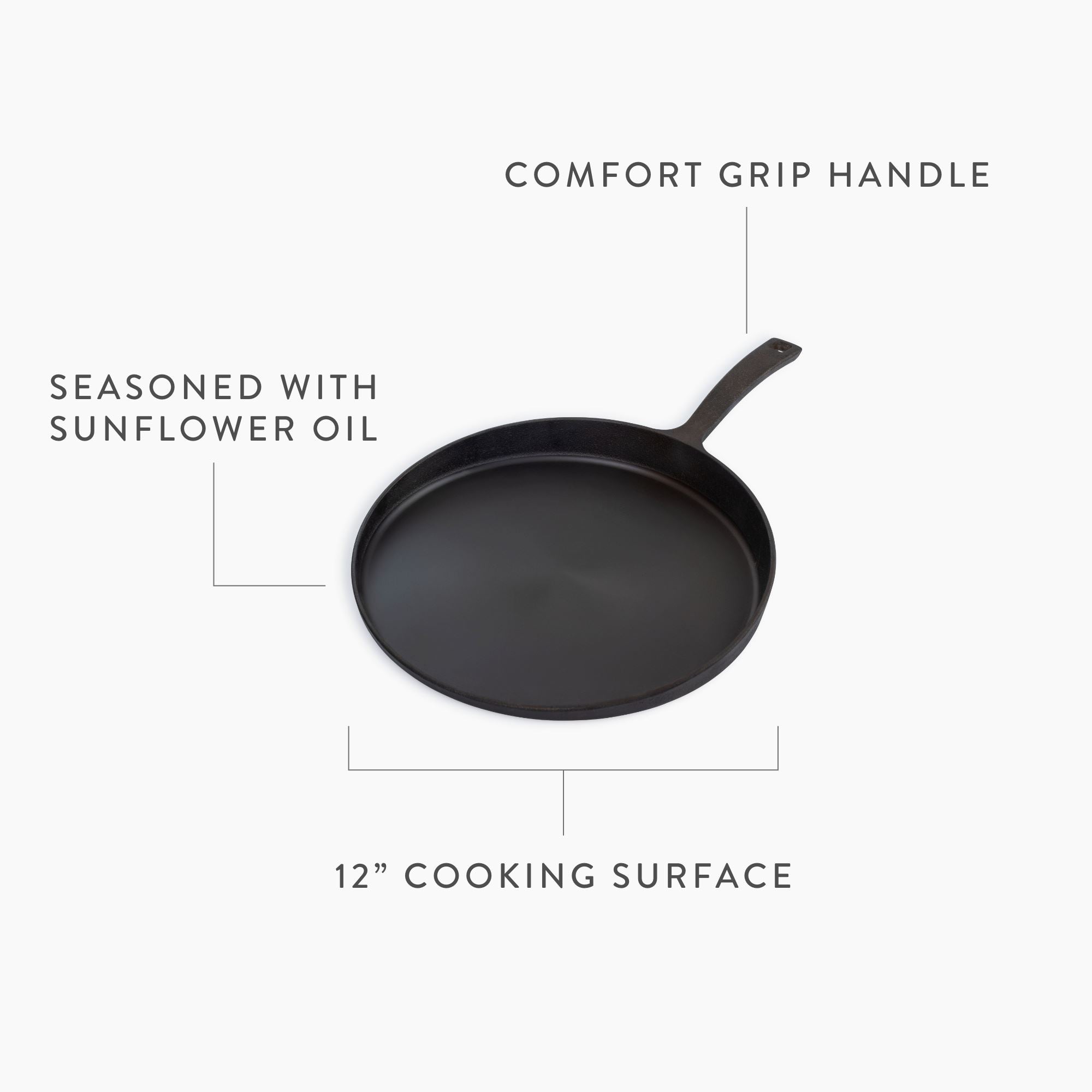 Cast Iron Skillet Griddle - Paranoid Ranch