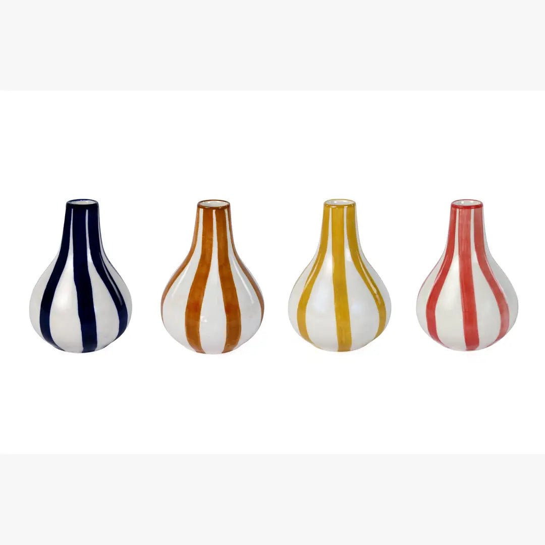 Ceramic Stripe Vase, Yellow - Paranoid Ranch