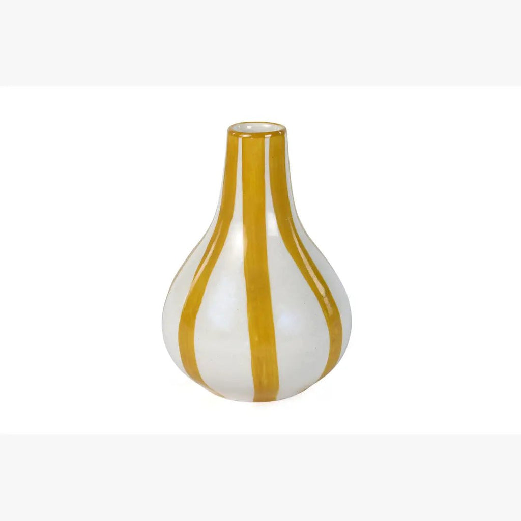 Ceramic Stripe Vase, Yellow - Paranoid Ranch