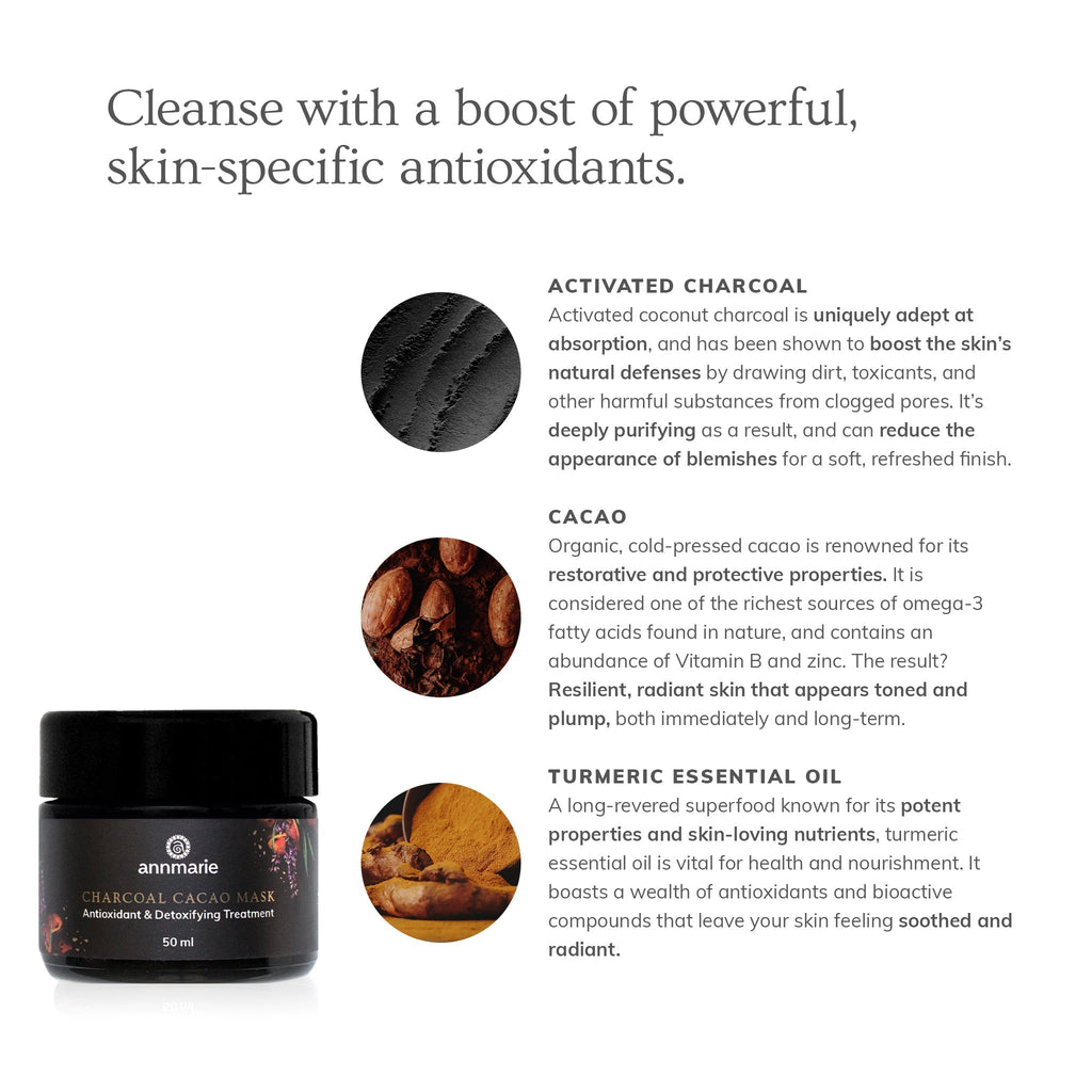 Charcoal Cacao Mask (50ml) - Paranoid Ranch
