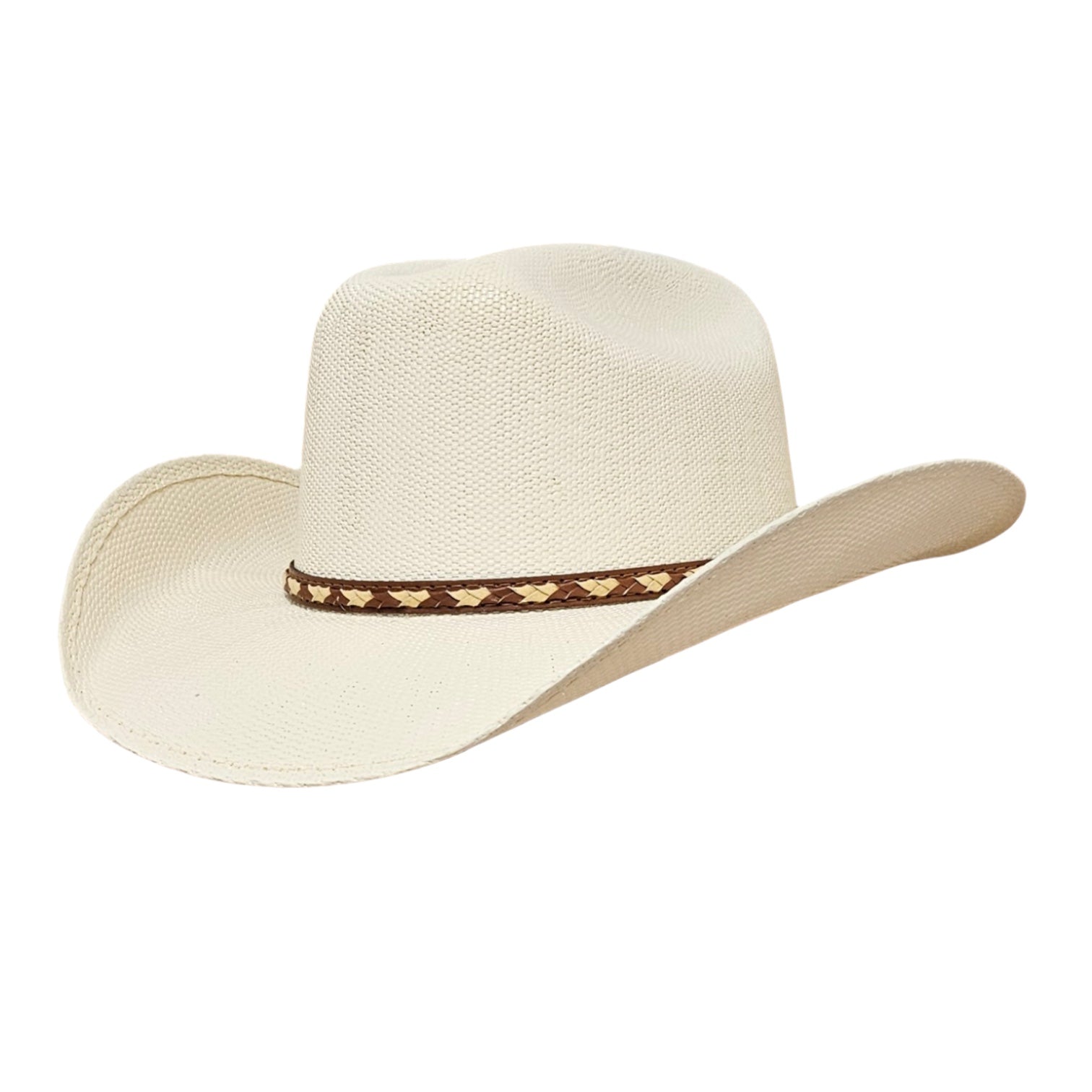 Cheyenne Ivory Bangora Straw Cowboy Hat - Paranoid Ranch