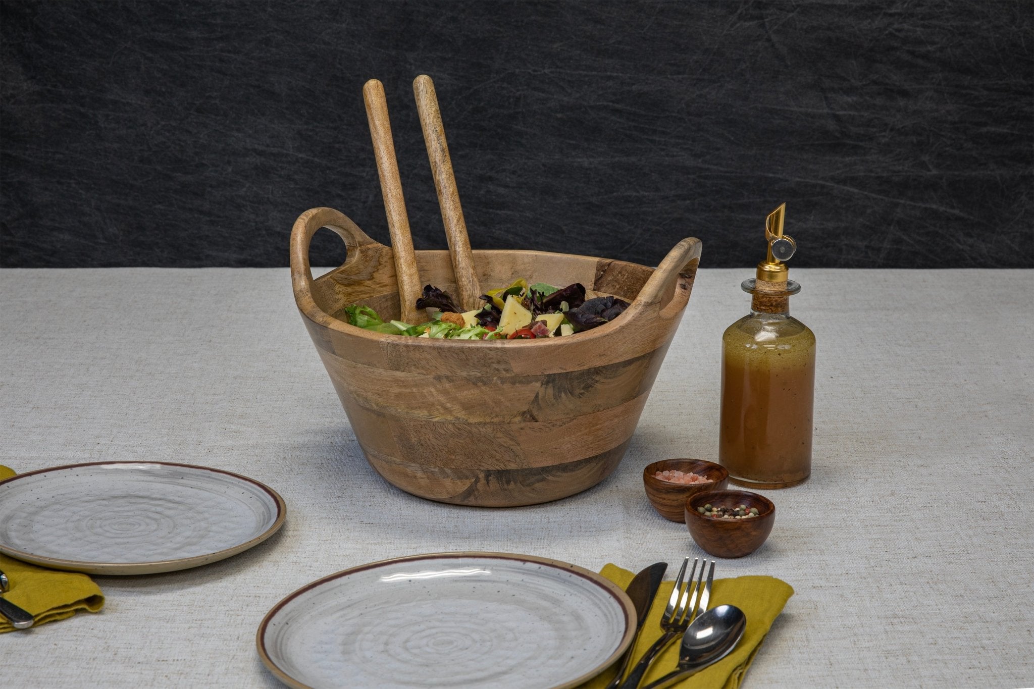 Ciotola Large Serving Bowl with Handles - Paranoid Ranch