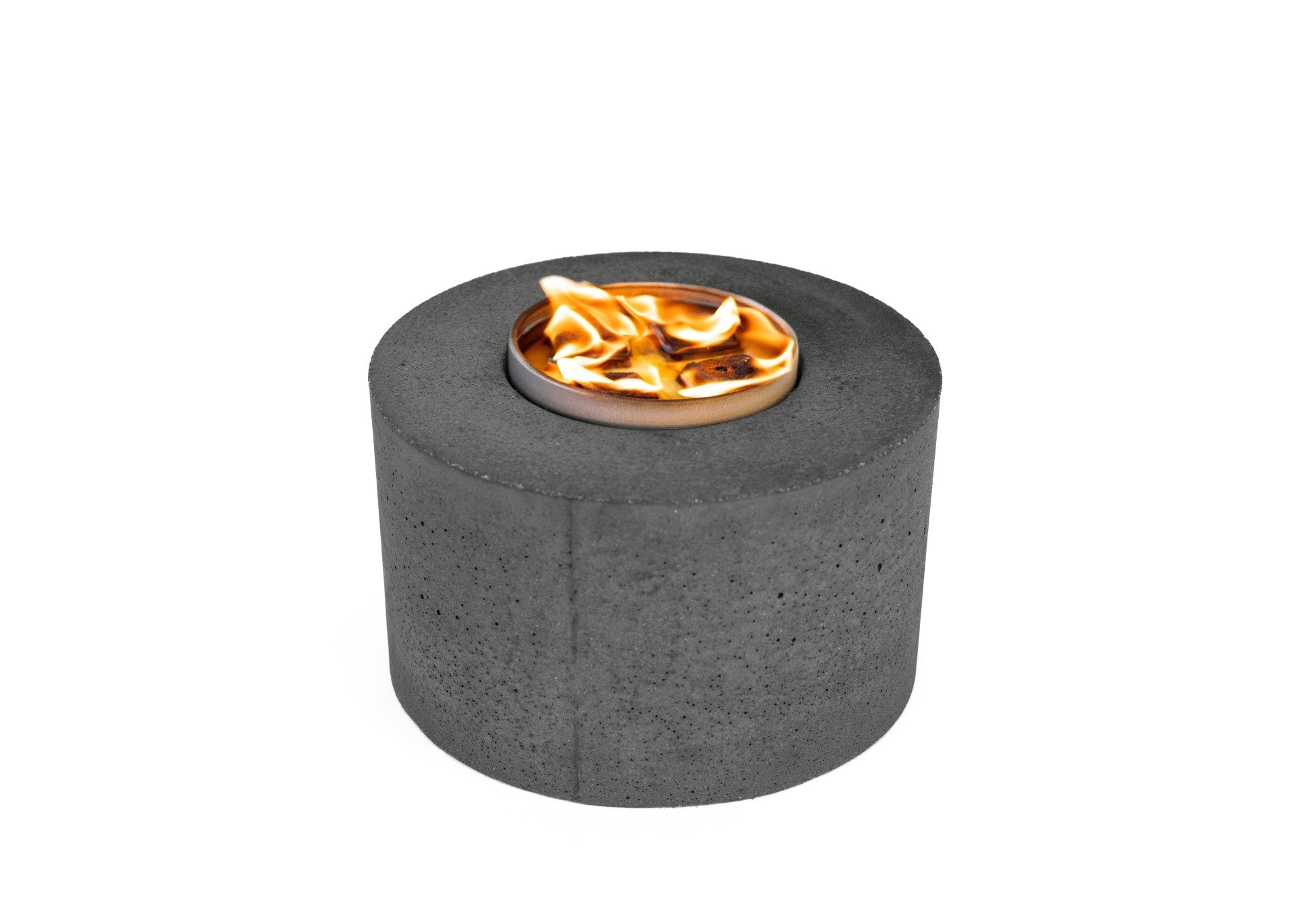 Classic Cylinder Concrete Fire Pit - Paranoid Ranch