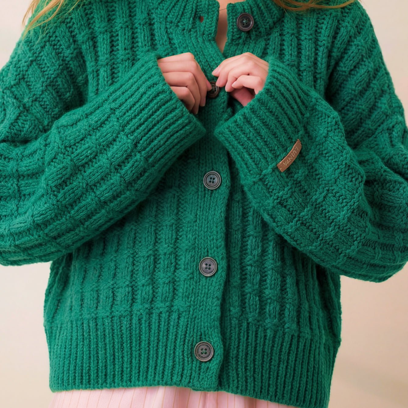 Cloud Cotton Basket Stitch Cardigan - Paranoid Ranch