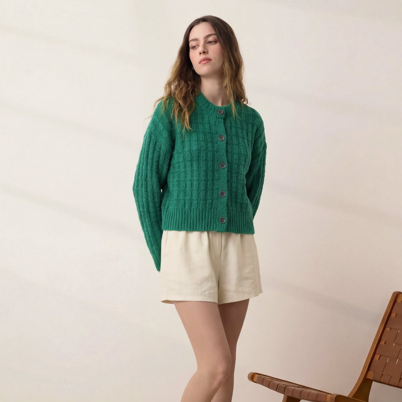 Cloud Cotton Basket Stitch Cardigan - Paranoid Ranch