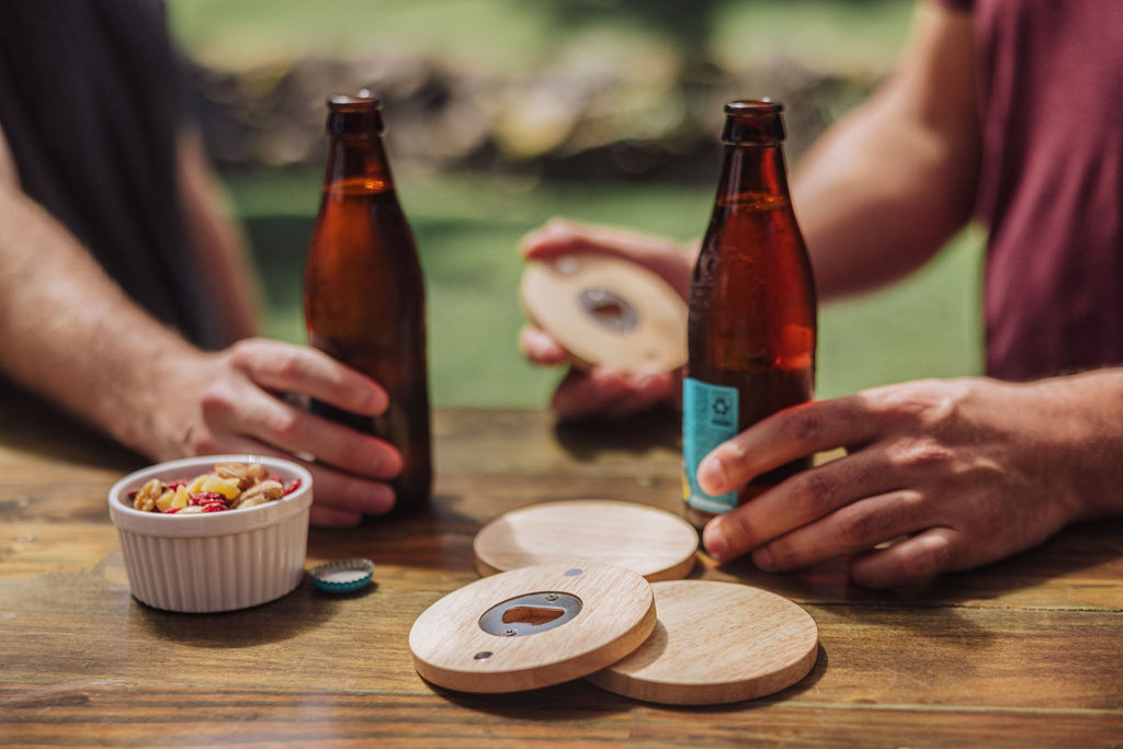 Coasters with Bottle Openers Set of 4 - Paranoid Ranch