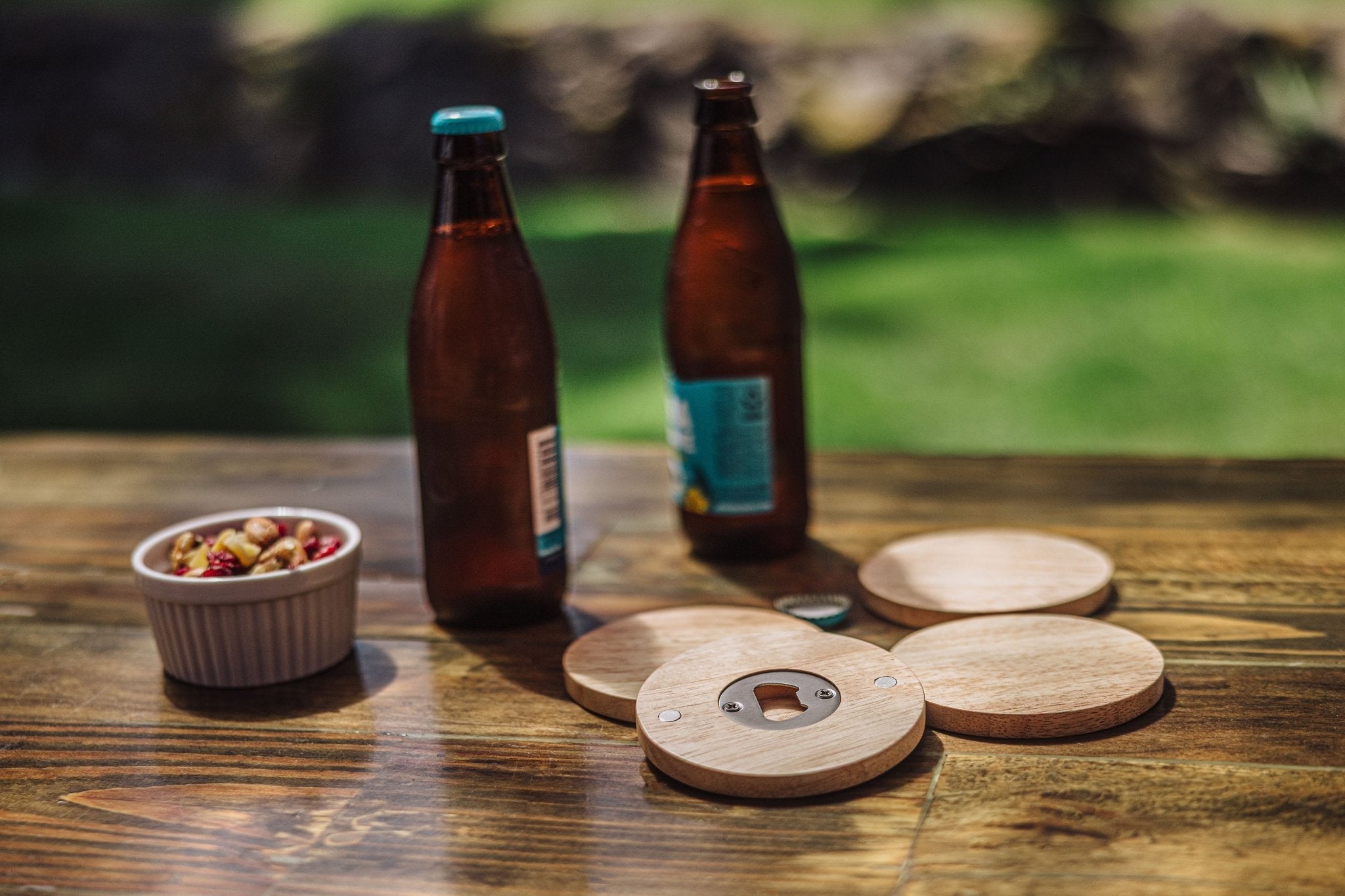 Coasters with Bottle Openers Set of 4 - Paranoid Ranch