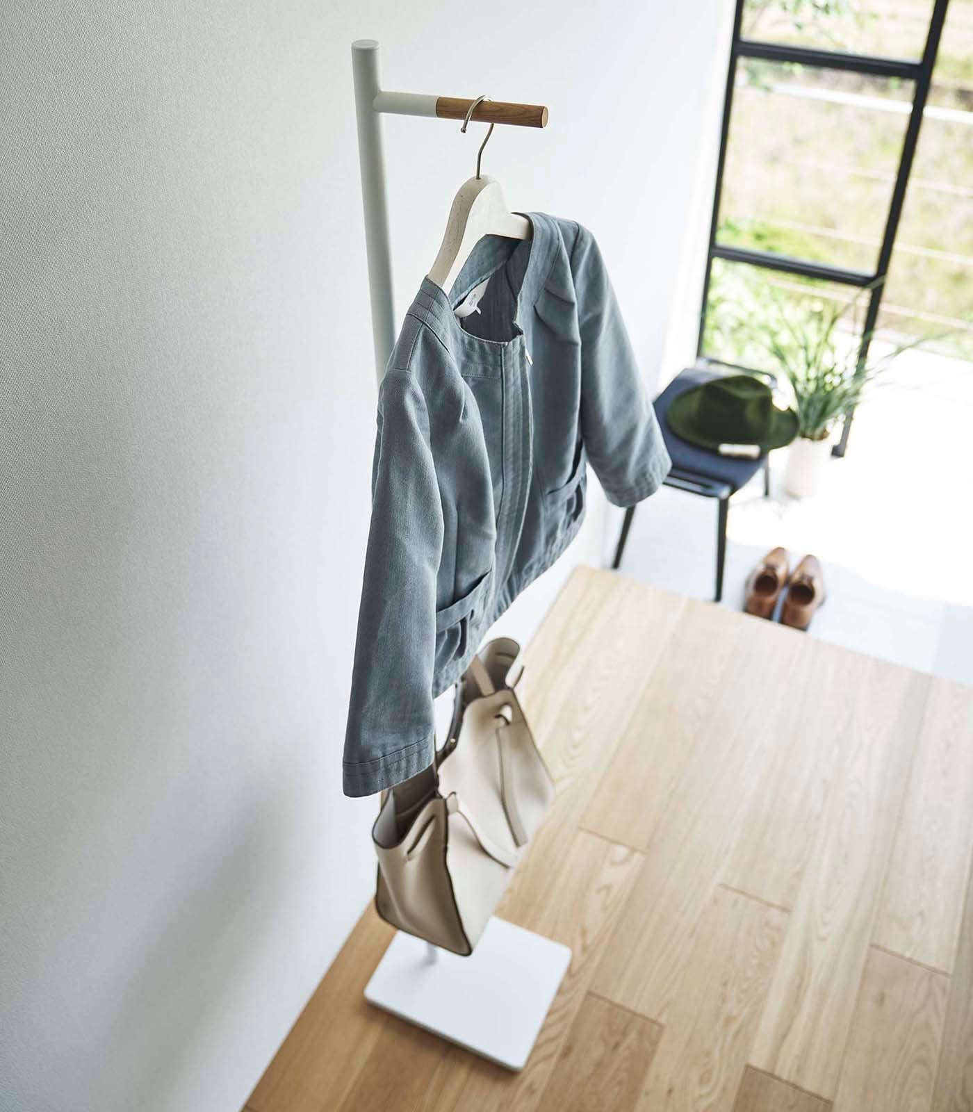 Coat Rack (63.98" H) - Steel + Wood - Paranoid Ranch