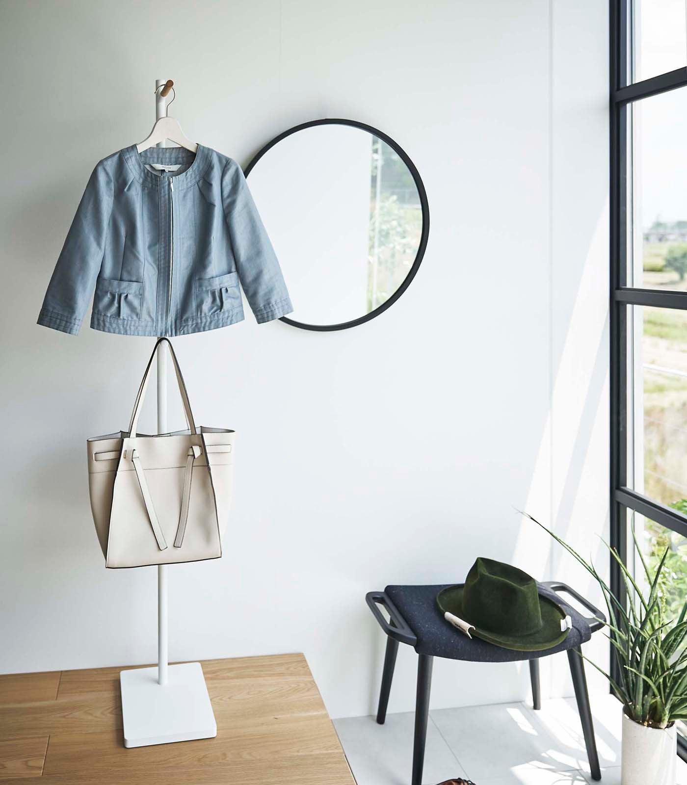 Coat Rack (63.98" H) - Steel + Wood - Paranoid Ranch