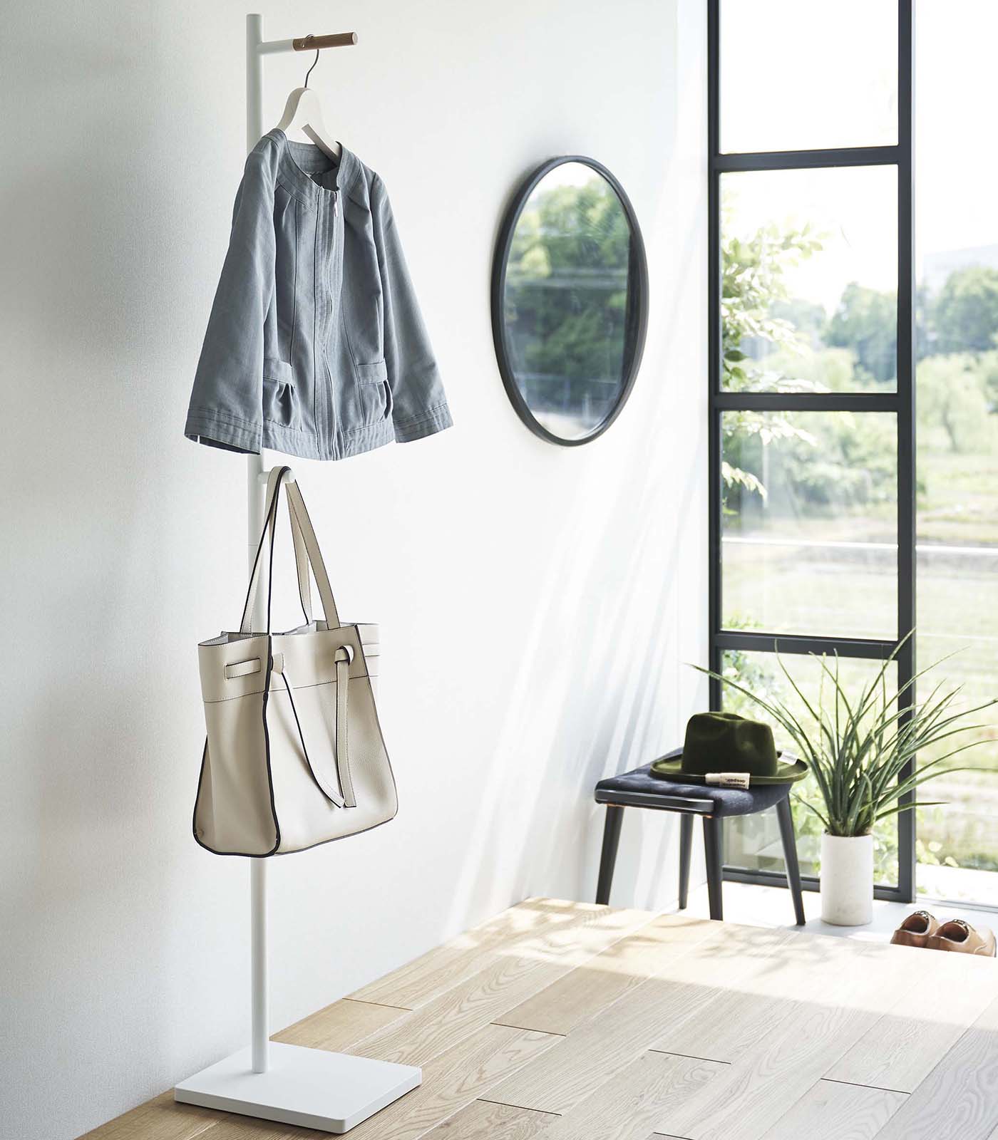 Coat Rack (63.98" H) - Steel + Wood - Paranoid Ranch