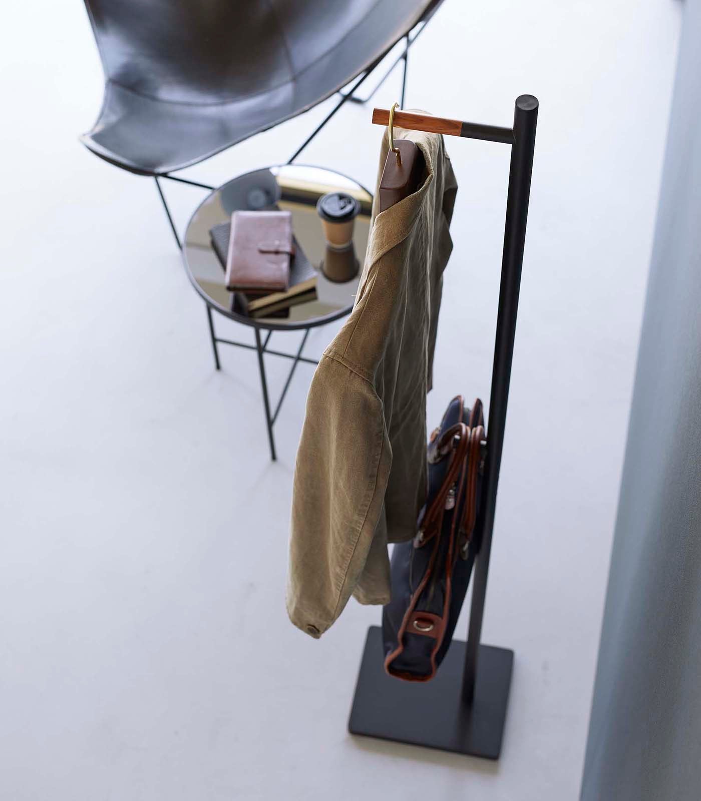 Coat Rack (63.98" H) - Steel + Wood - Paranoid Ranch