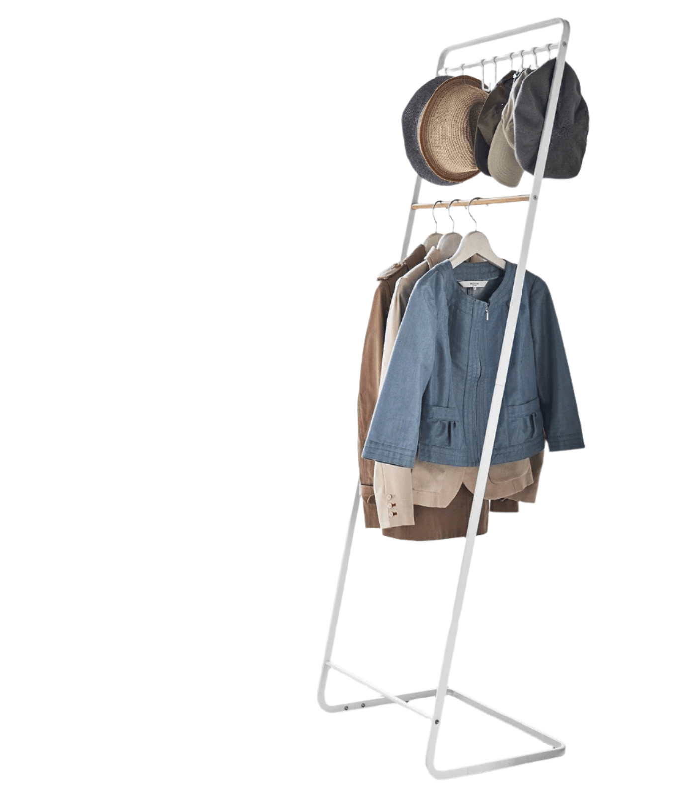 Coat Rack with Hat Storage (66" H) - Steel + Wood - Paranoid Ranch