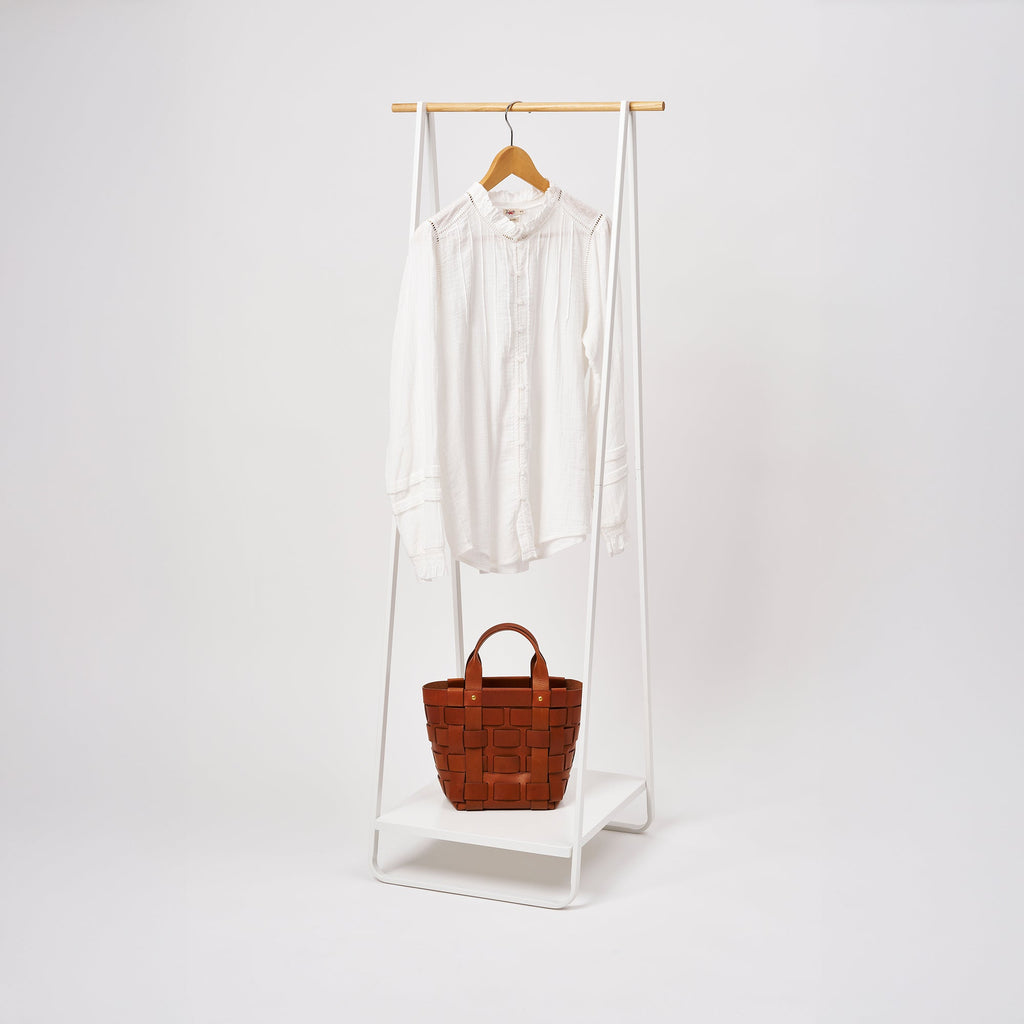 Coat Rack with Shelf (55" H) - Steel - Paranoid Ranch