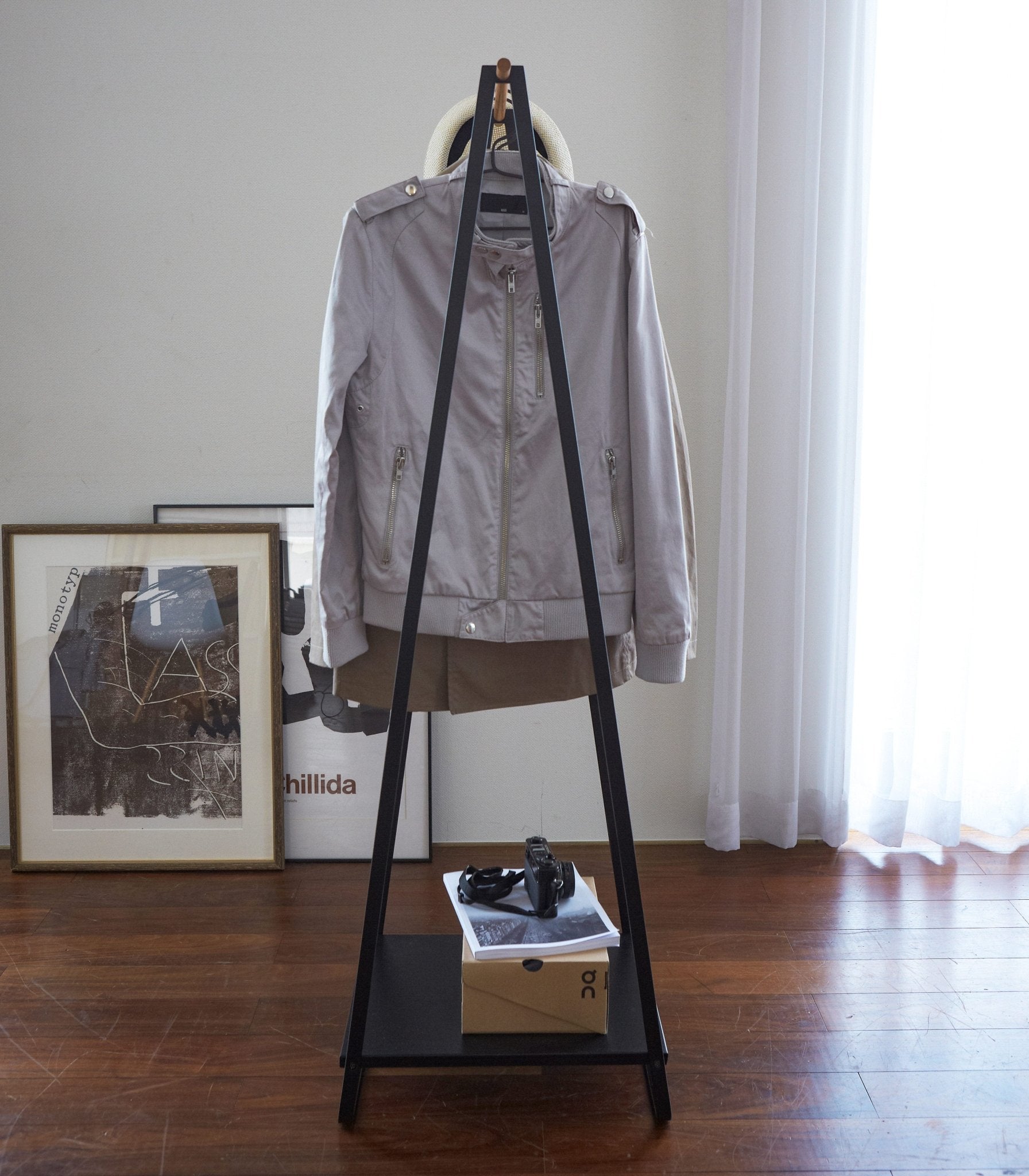 Coat Rack with Shelf (55" H) - Steel - Paranoid Ranch