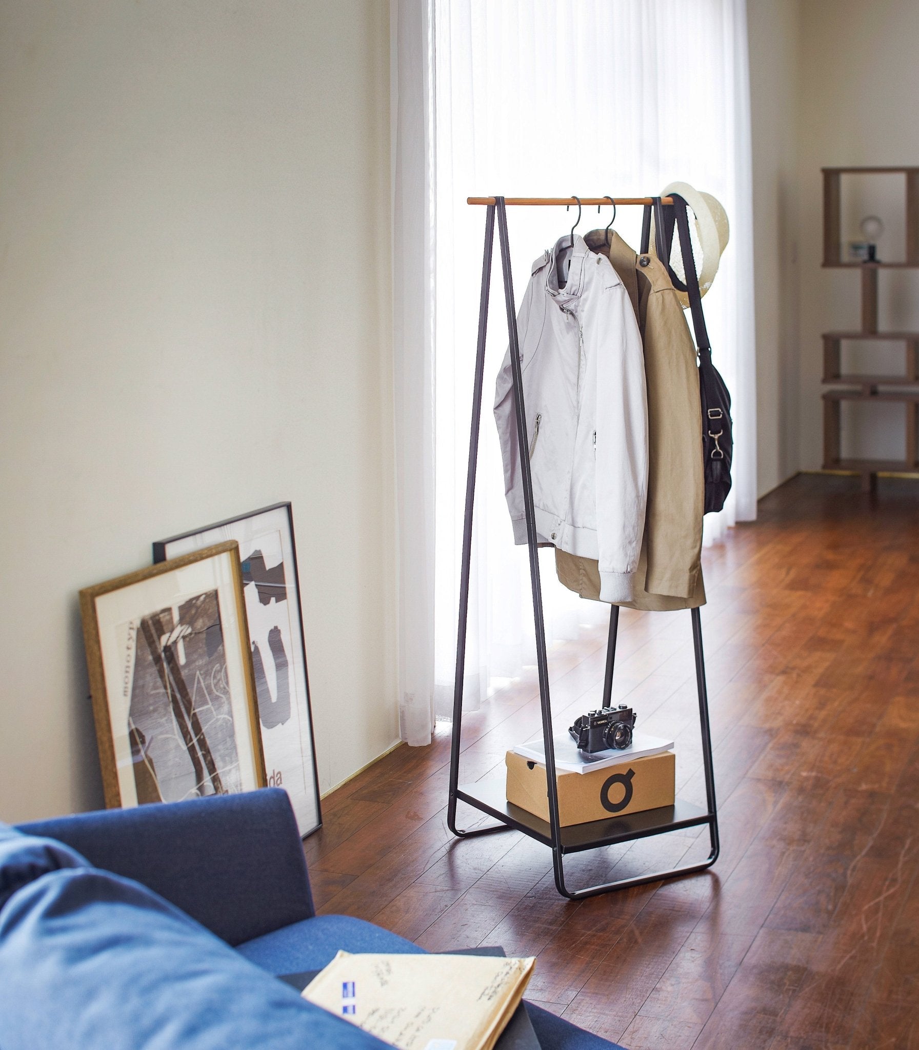 Coat Rack with Shelf (55" H) - Steel - Paranoid Ranch