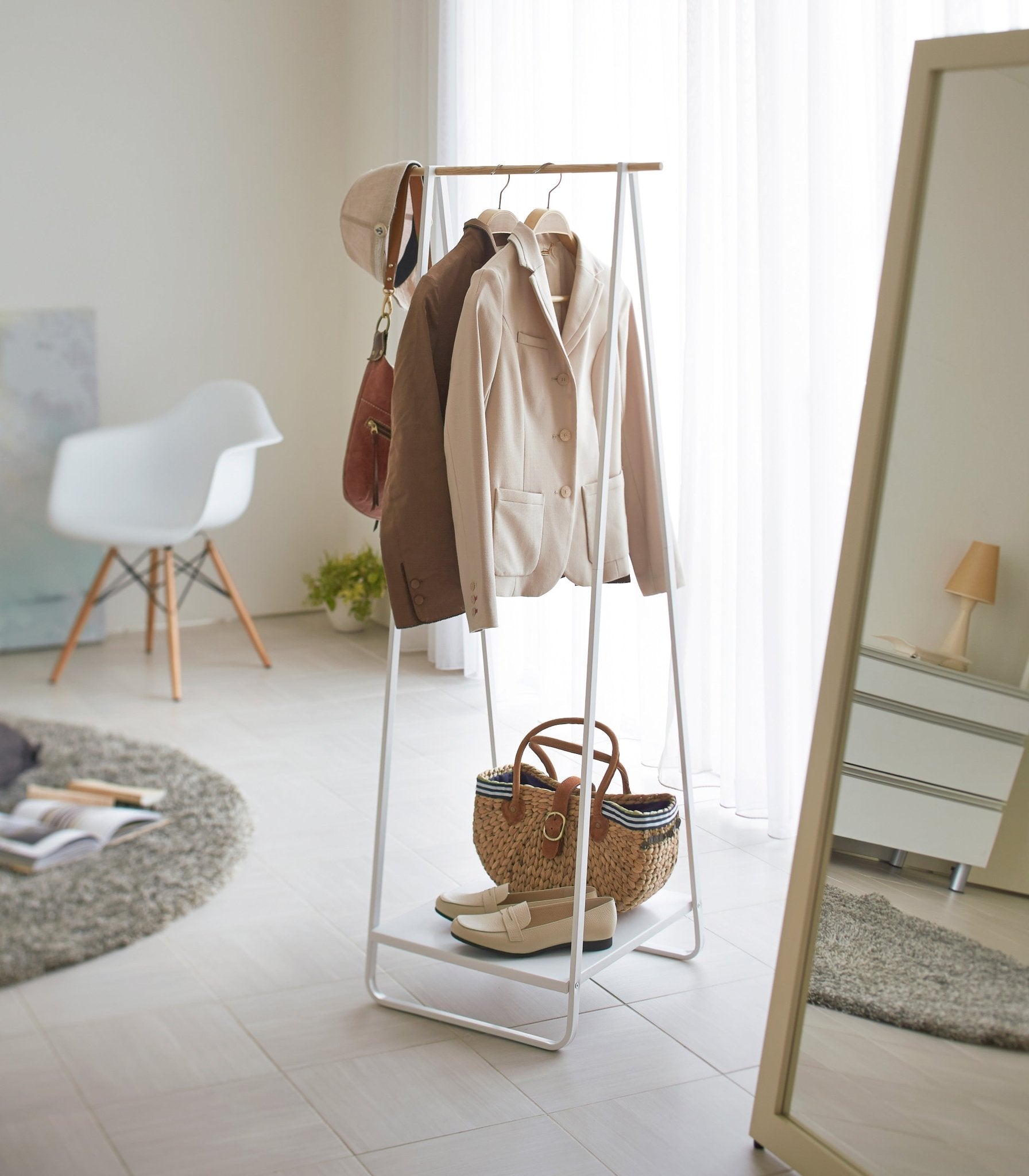 Coat Rack with Shelf (55" H) - Steel - Paranoid Ranch