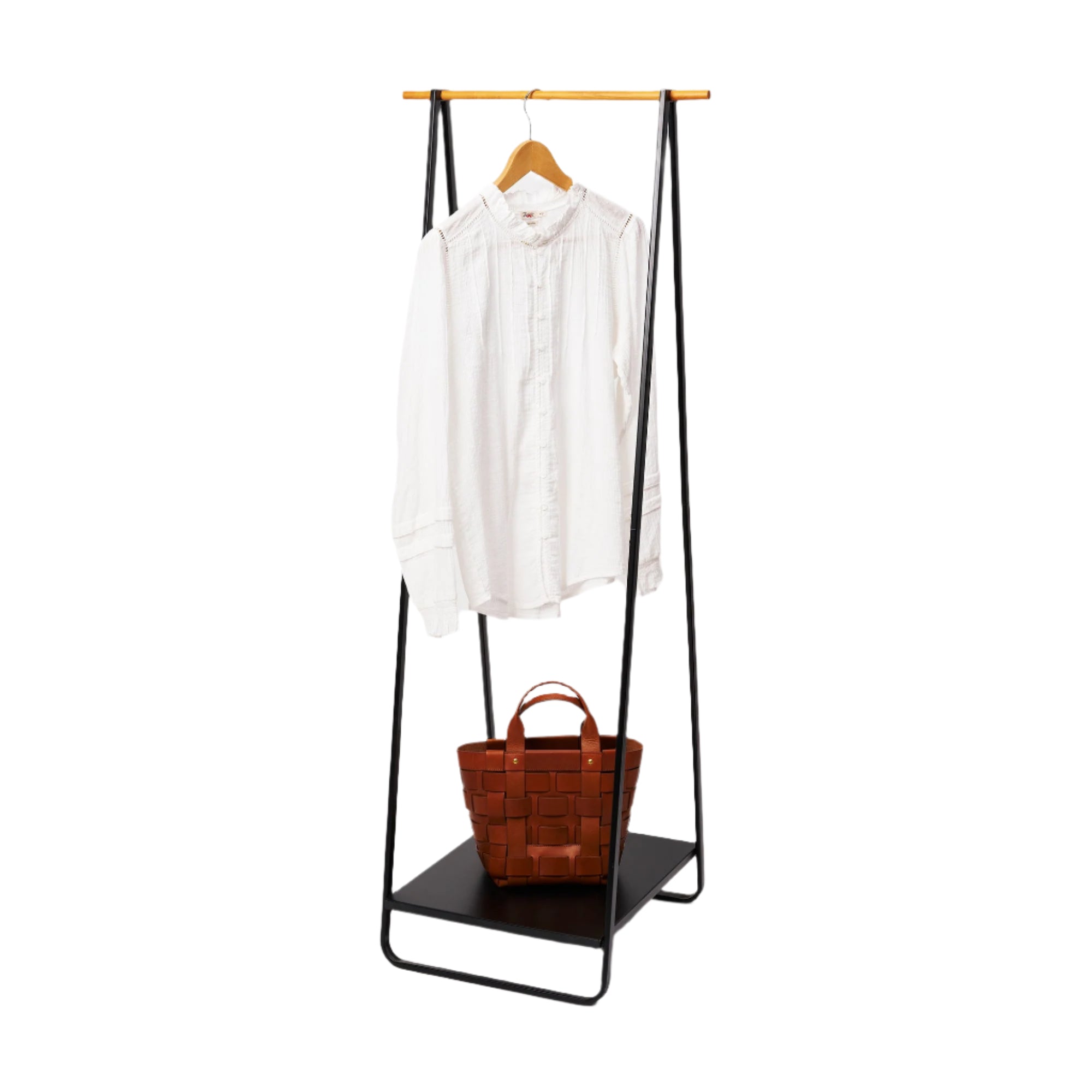 Coat Rack with Shelf (55" H) - Steel - Paranoid Ranch