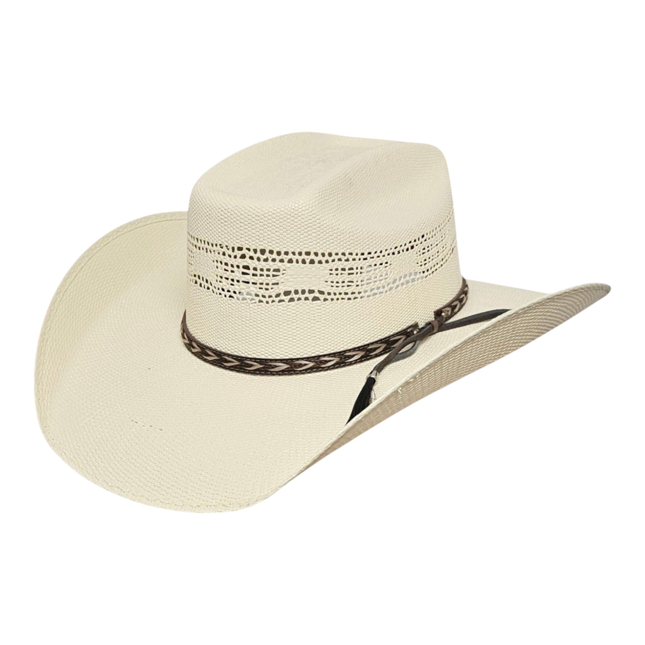Cody Ivory Bangora Straw Cowboy Hat - Paranoid Ranch