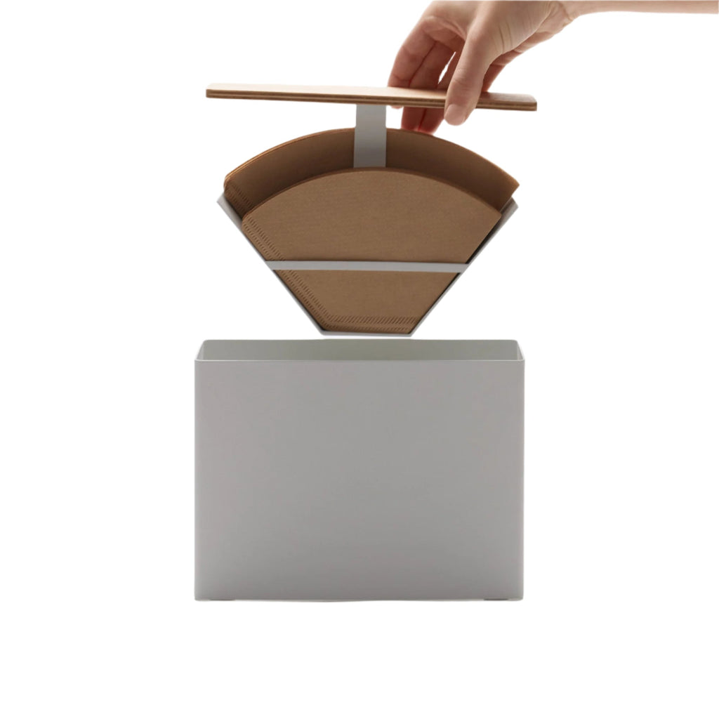 Coffee Filter Case - Size 04 - Steel + Wood - Paranoid Ranch