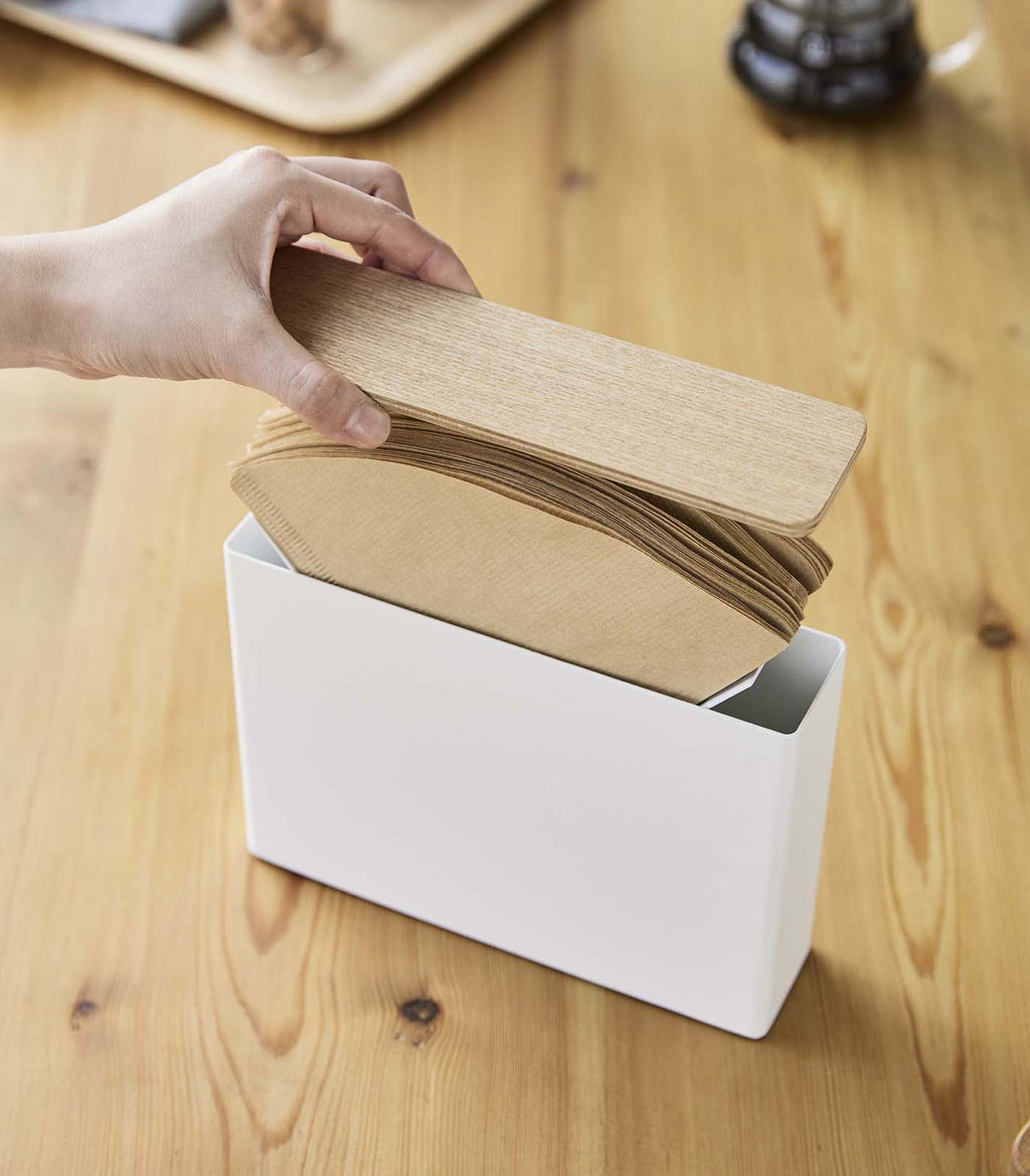 Coffee Filter Case - Size 04 - Steel + Wood - Paranoid Ranch