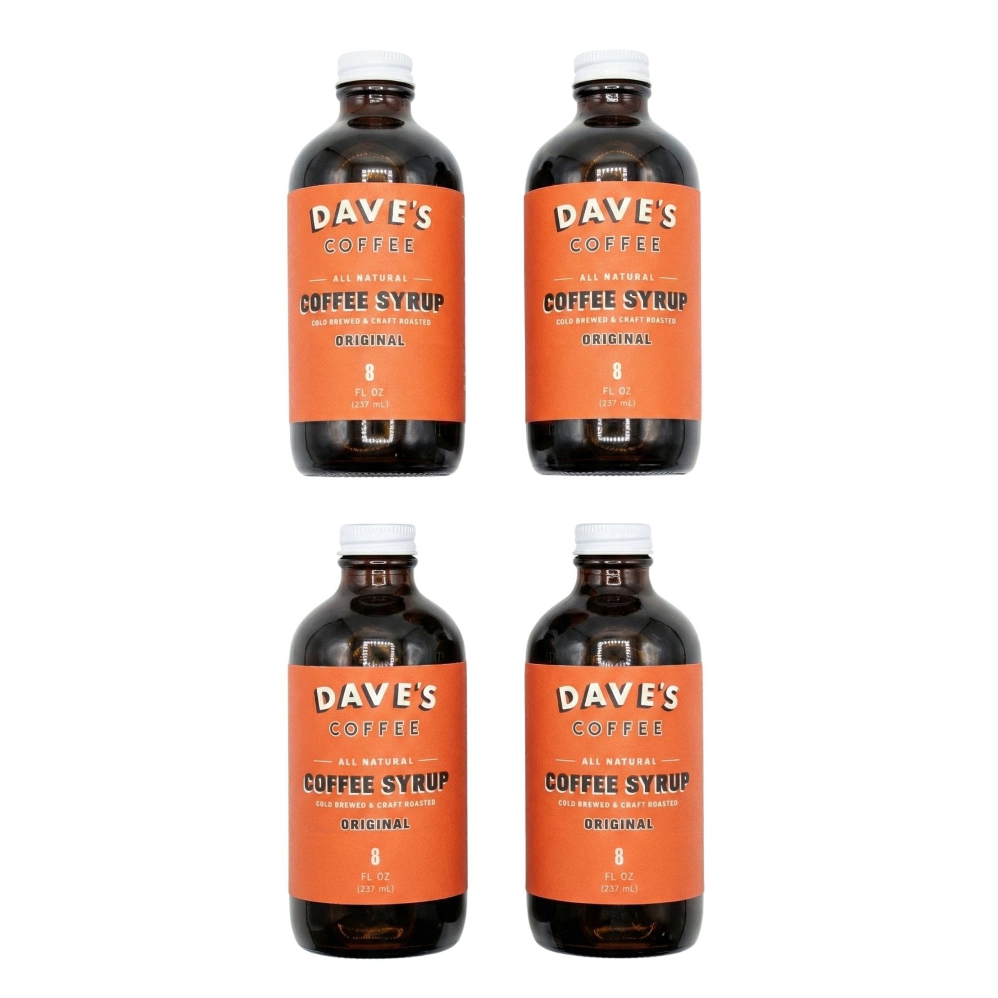 Coffee Milk Syrup 4-Pack | All Natural Original | 8oz Gift Size - Paranoid Ranch
