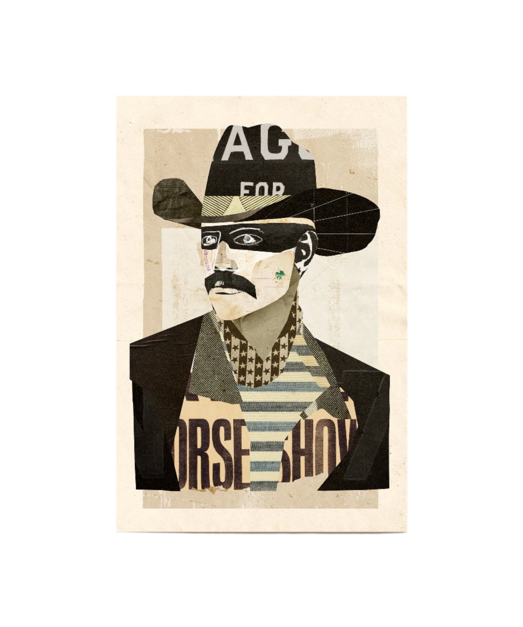 Collage Cowboy 1 Print - Paranoid Ranch