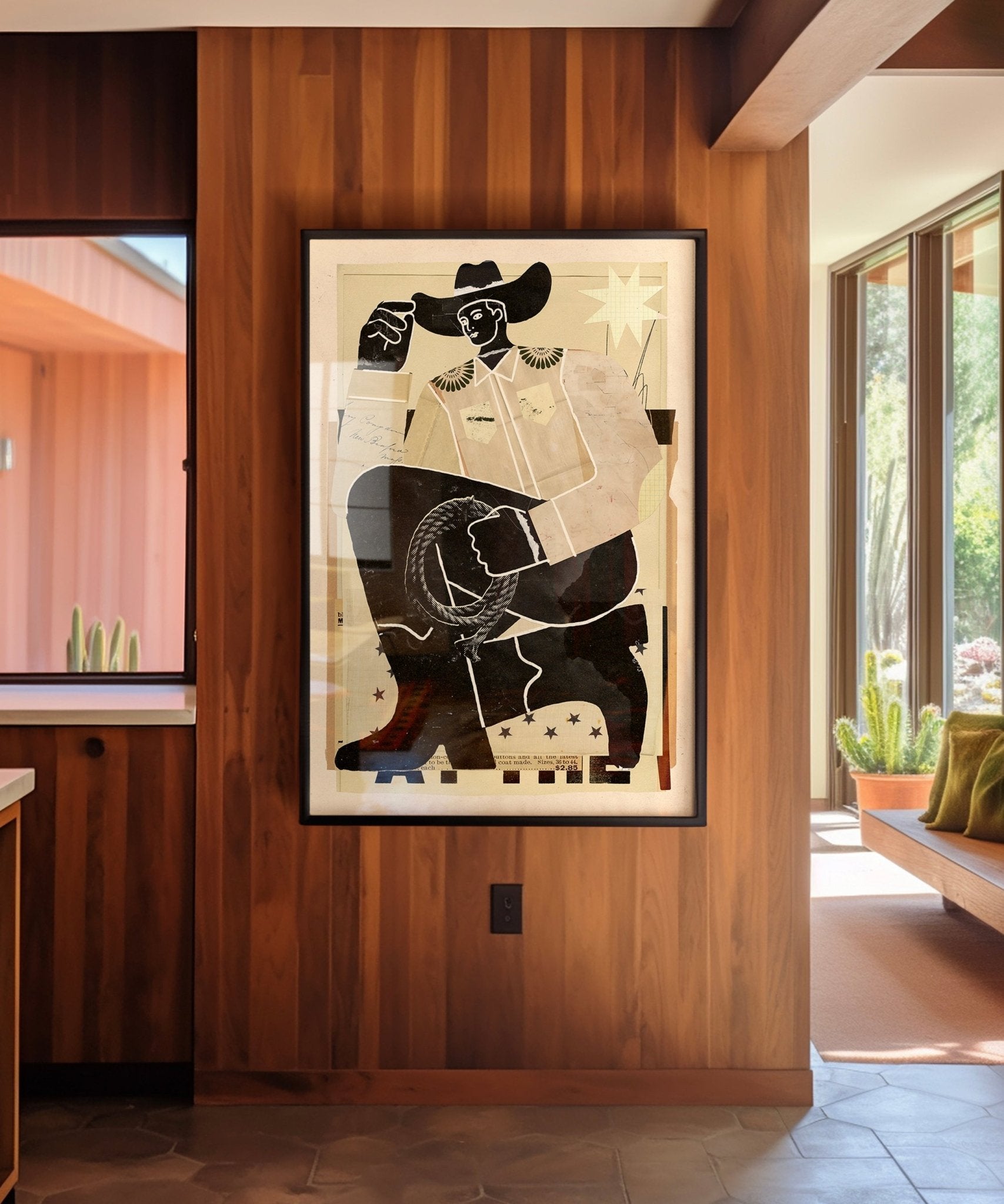 Collage Cowboy 2 Print - Paranoid Ranch