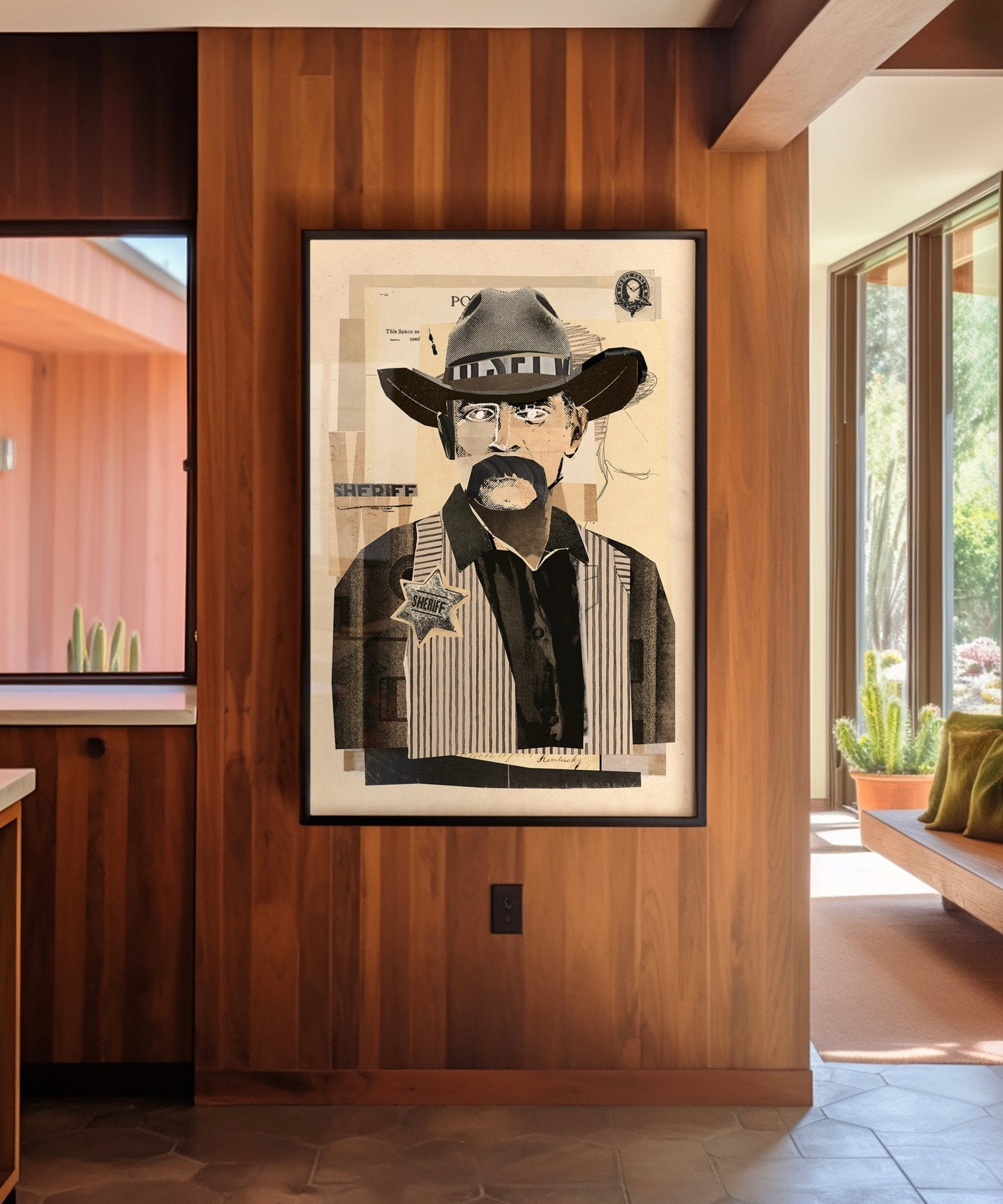 Collage Cowboy 4 Print - Paranoid Ranch