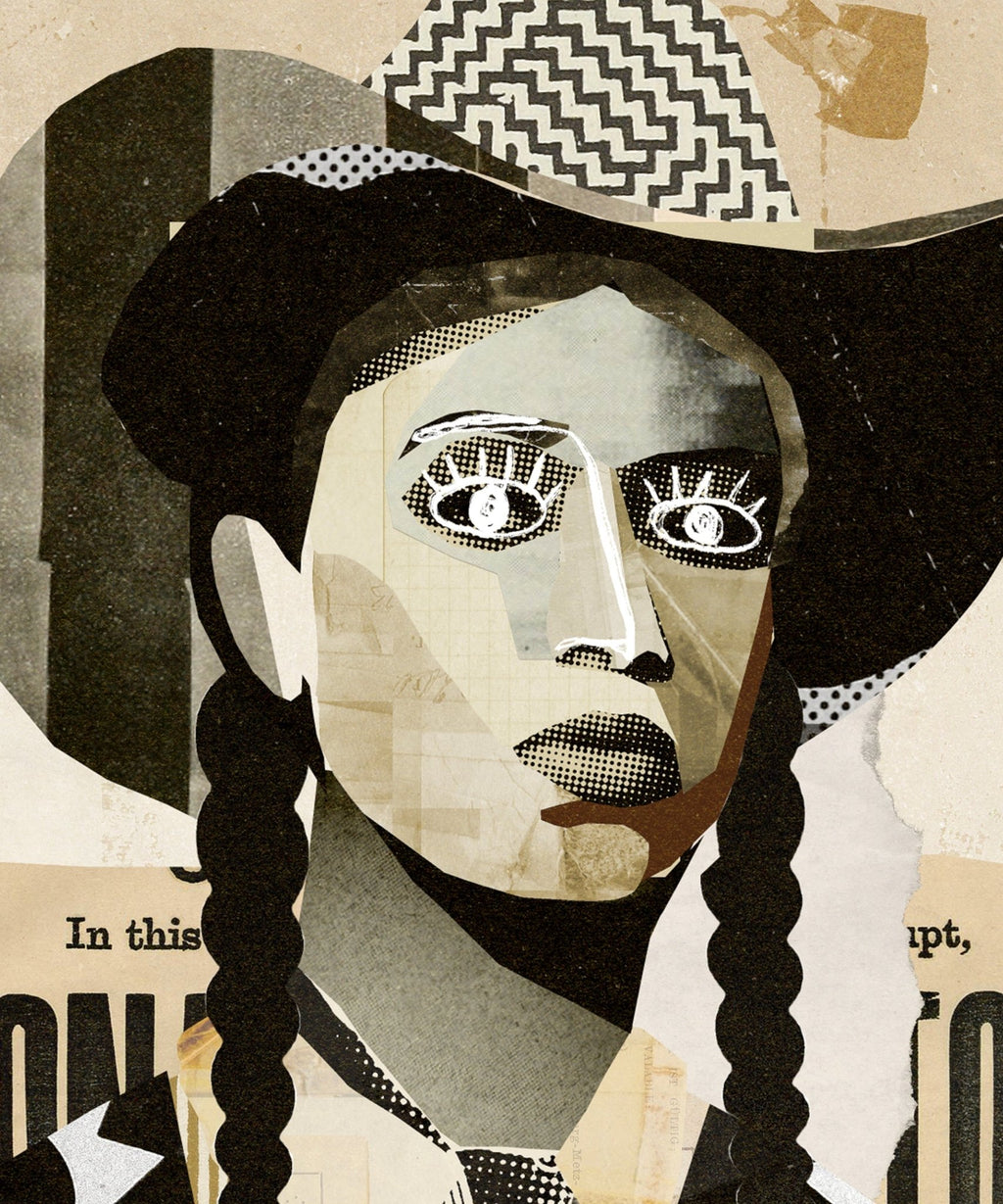 Collage Cowgirl 1 - Paranoid Ranch