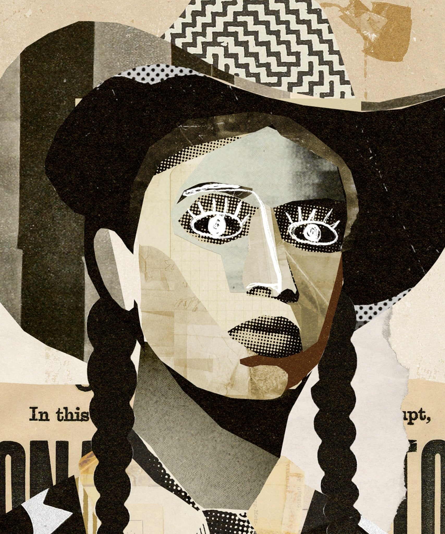 Collage Cowgirl 1 - Paranoid Ranch