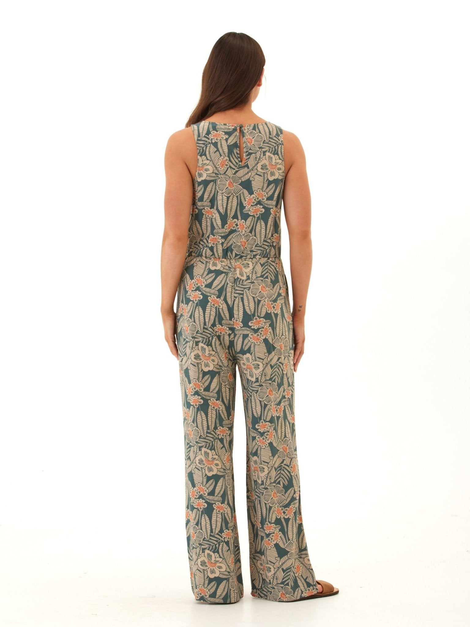Colleen Island Flora Print Woven Jumpsuit - Paranoid Ranch
