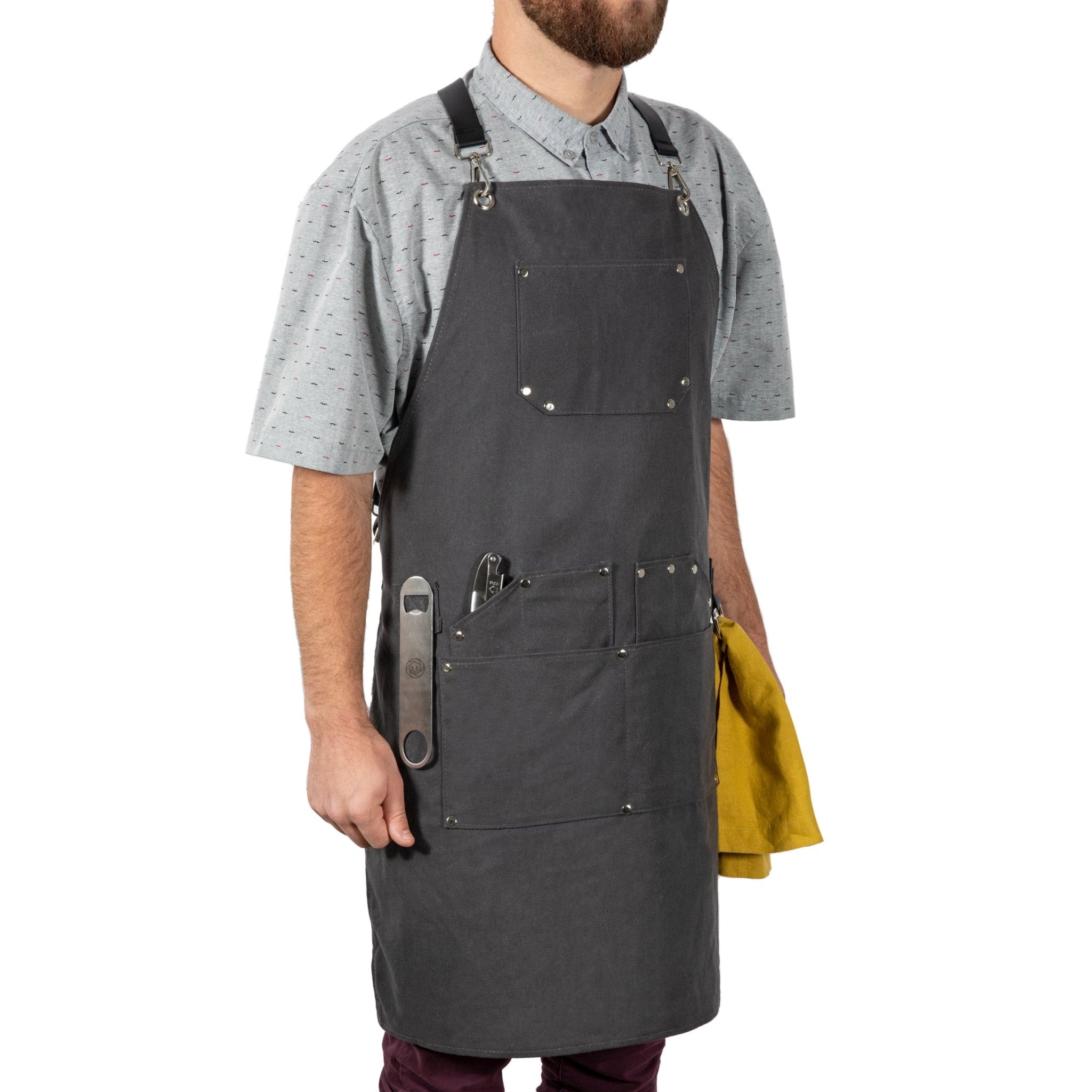 Collins Waxed Canvas Mixologist Apron - Paranoid Ranch