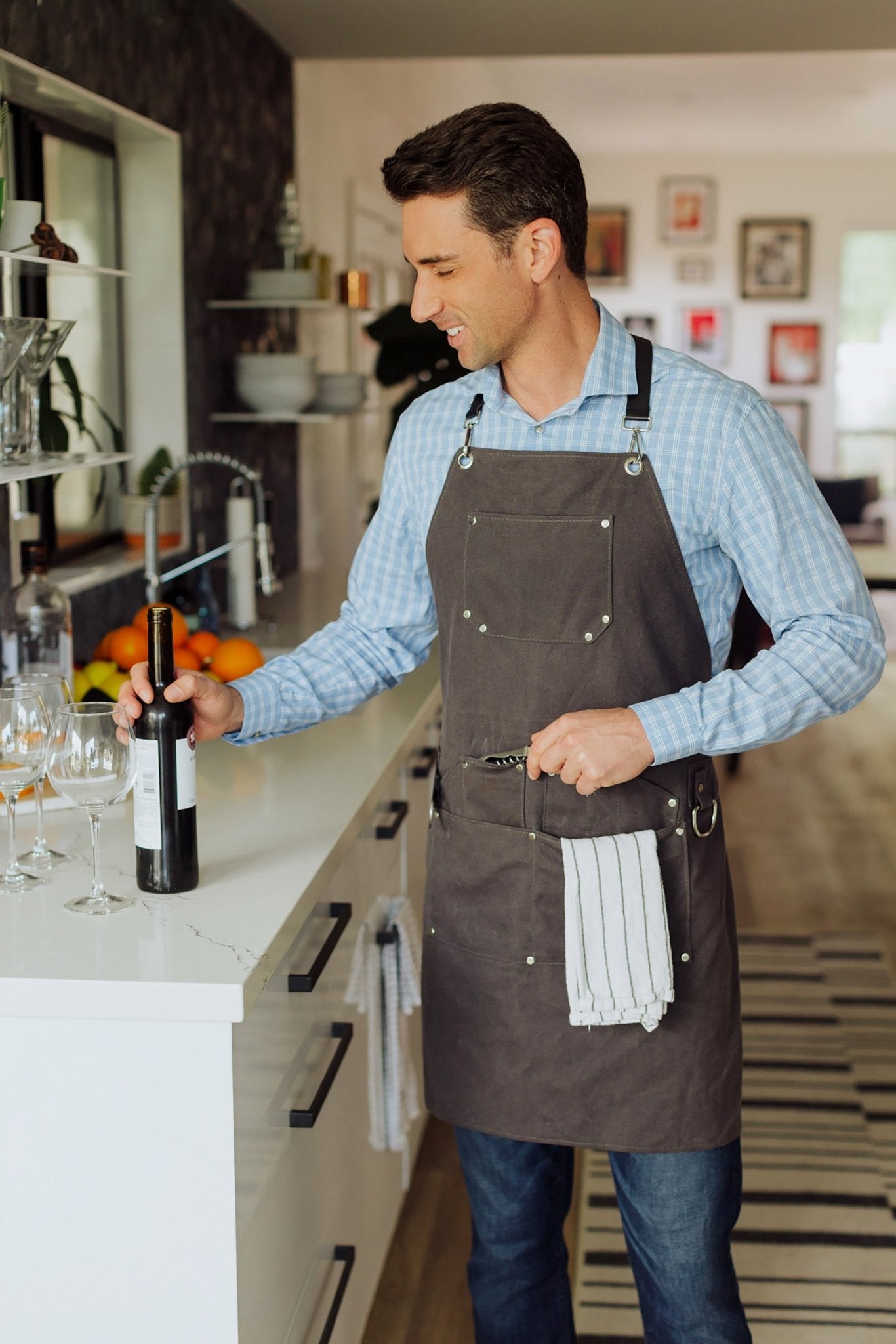 Collins Waxed Canvas Mixologist Apron - Paranoid Ranch
