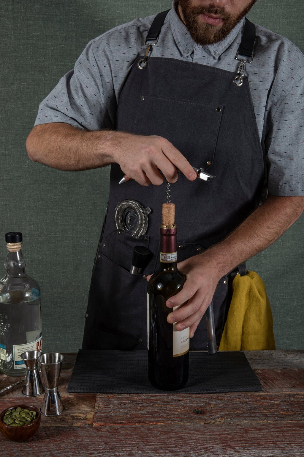 Collins Waxed Canvas Mixologist Apron - Paranoid Ranch