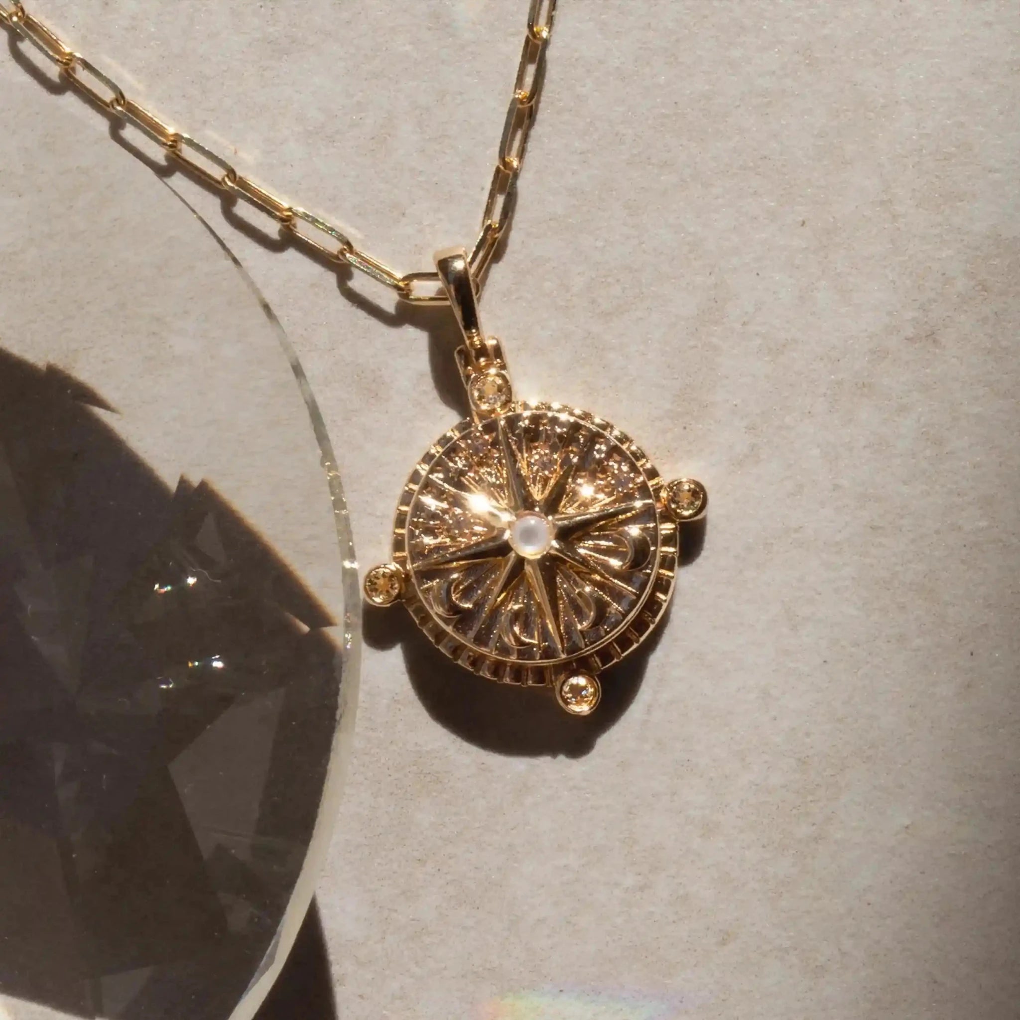 Compass Locket Necklace - Paranoid Ranch