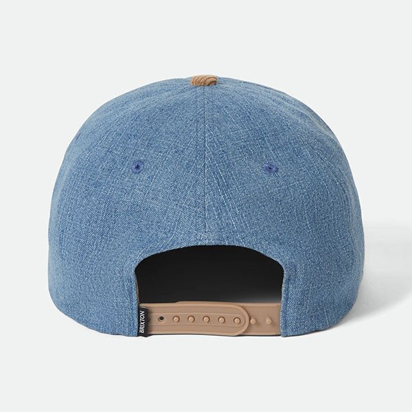 Back view of Brixton x Coors Banquet Baseball Cap with adjustable snapback closure.