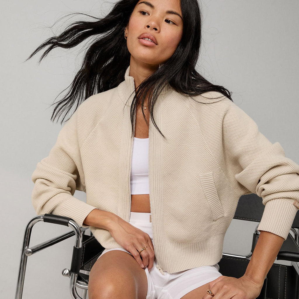 Cottonsilk™ Bomber Zip Up - Paranoid Ranch