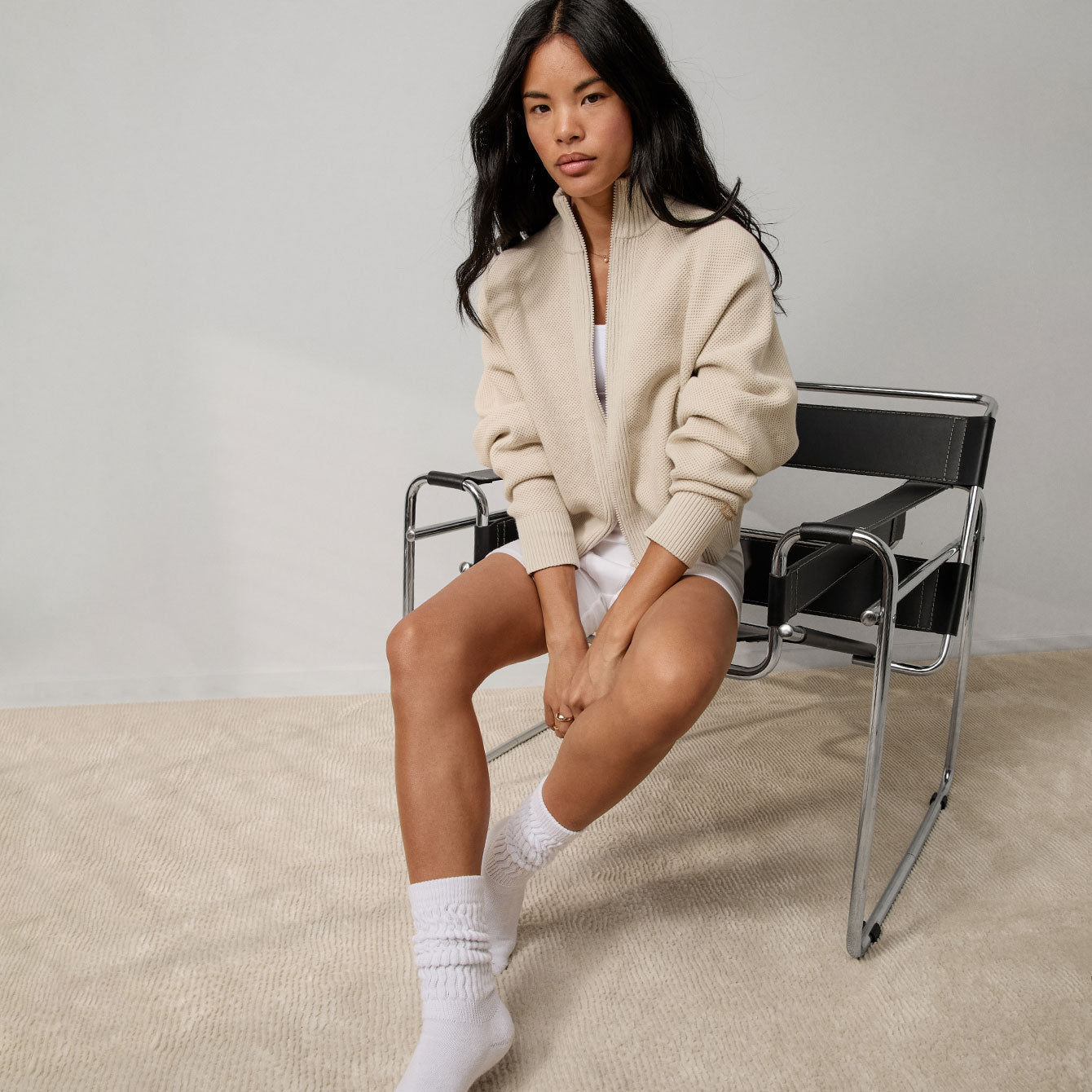 Cottonsilk™ Bomber Zip Up - Paranoid Ranch