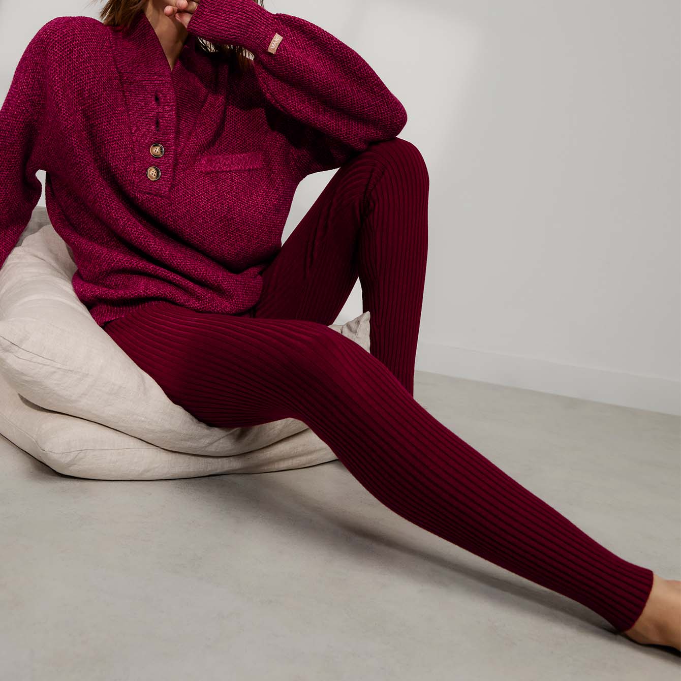 Cottonsilk™ Ribbed Legging - Paranoid Ranch