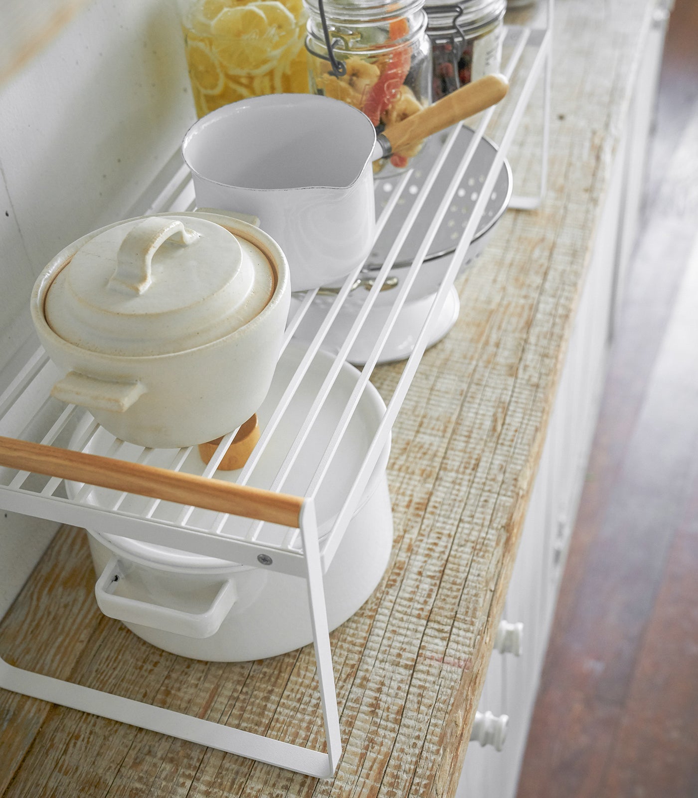Countertop Wire Shelf - Steel + Wood - Paranoid Ranch