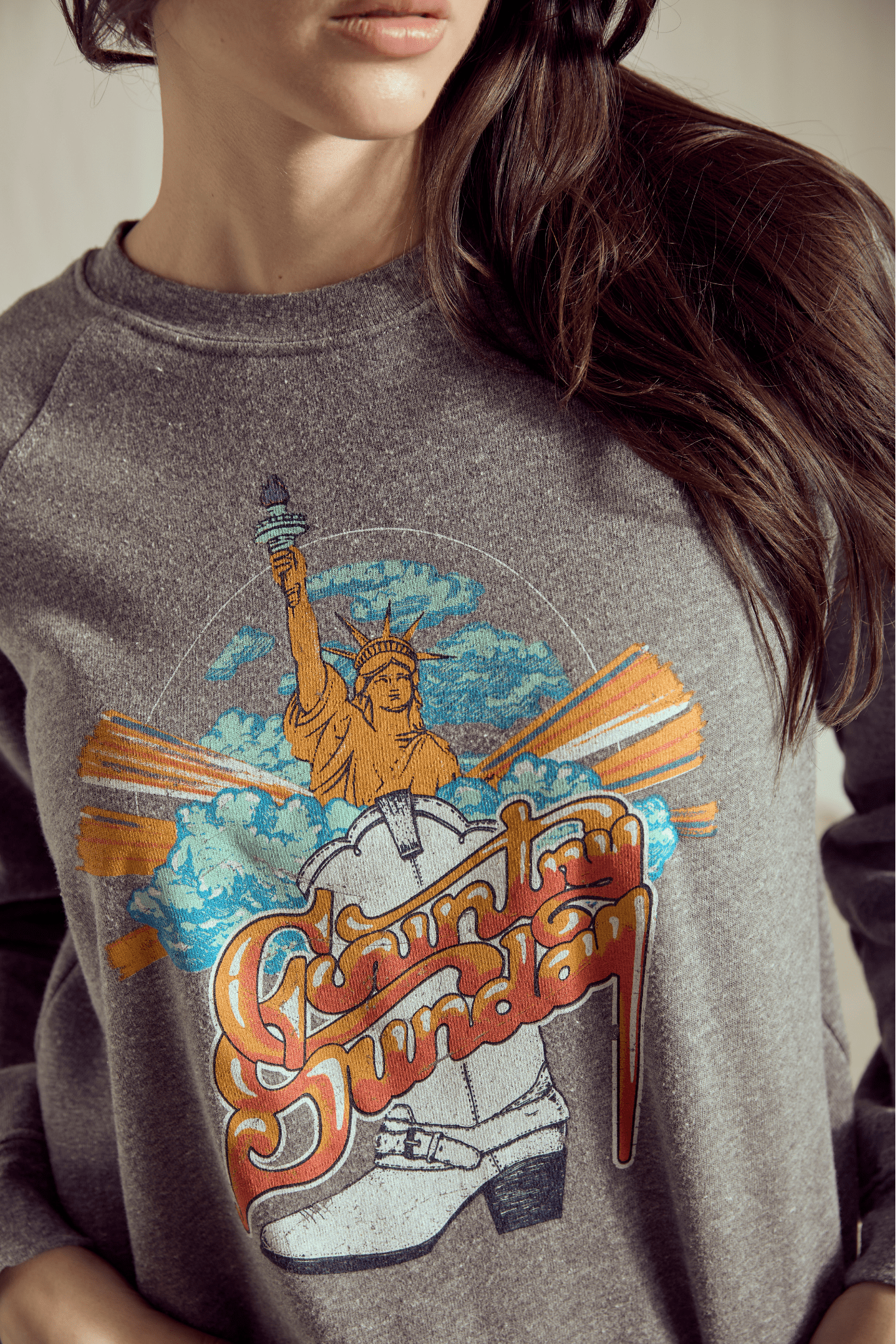 Country Sunday Fleece Sweatshirt - Paranoid Ranch