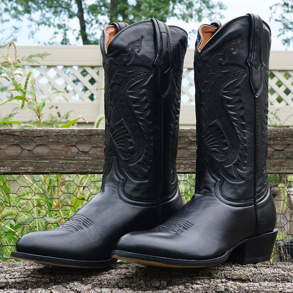 Cowboy Dress Boots | Mens Classic Round - Toe Boots (H7001) - Paranoid Ranch