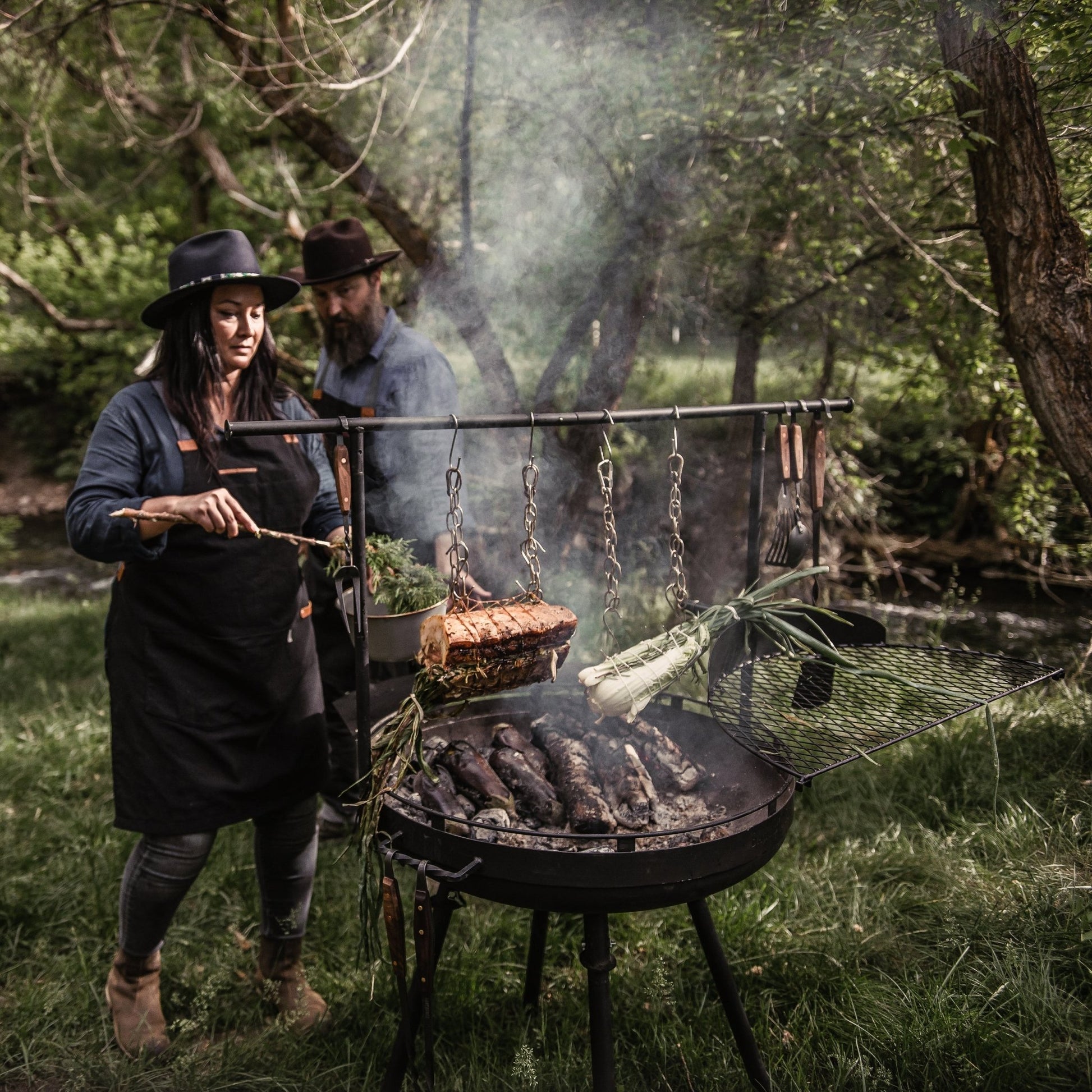 Cowboy Fire Pit Grill - 30" - Paranoid Ranch