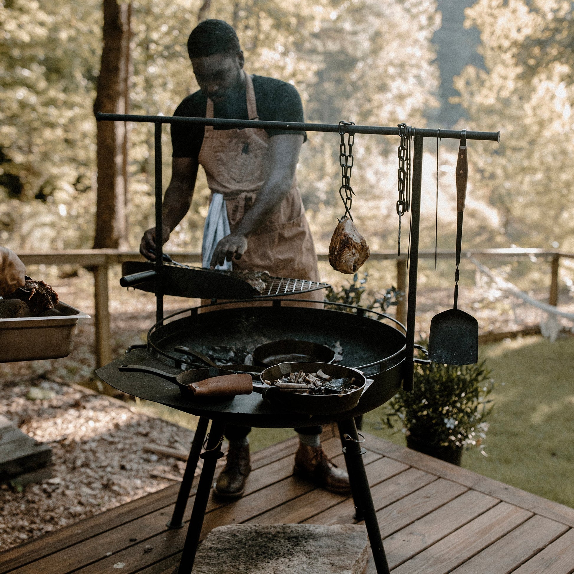 Cowboy Fire Pit Grill - 30" - Paranoid Ranch