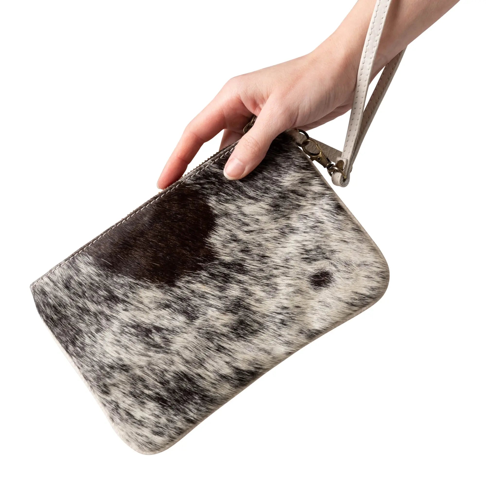 Cowhide Wristlet Handbag - Paranoid Ranch