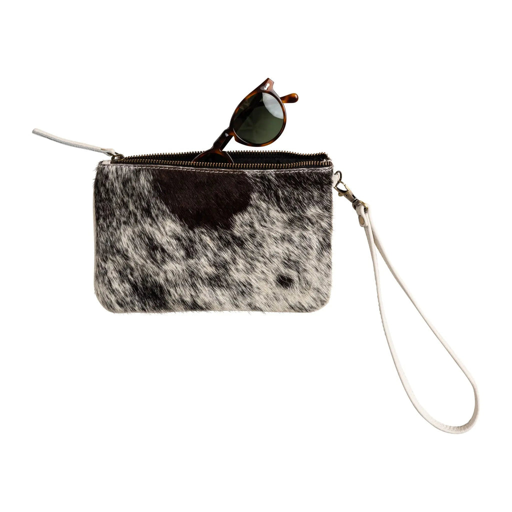 Cowhide Wristlet Handbag - Paranoid Ranch