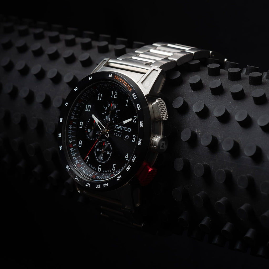 CR-01 - Chrono Watch with Metal Bracelet - Paranoid Ranch