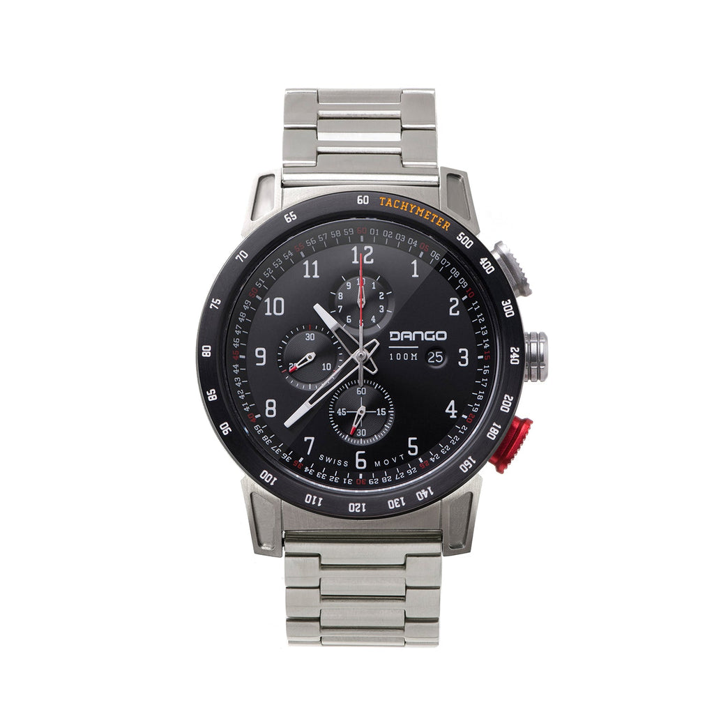 CR-01 - Chrono Watch with Metal Bracelet - Paranoid Ranch